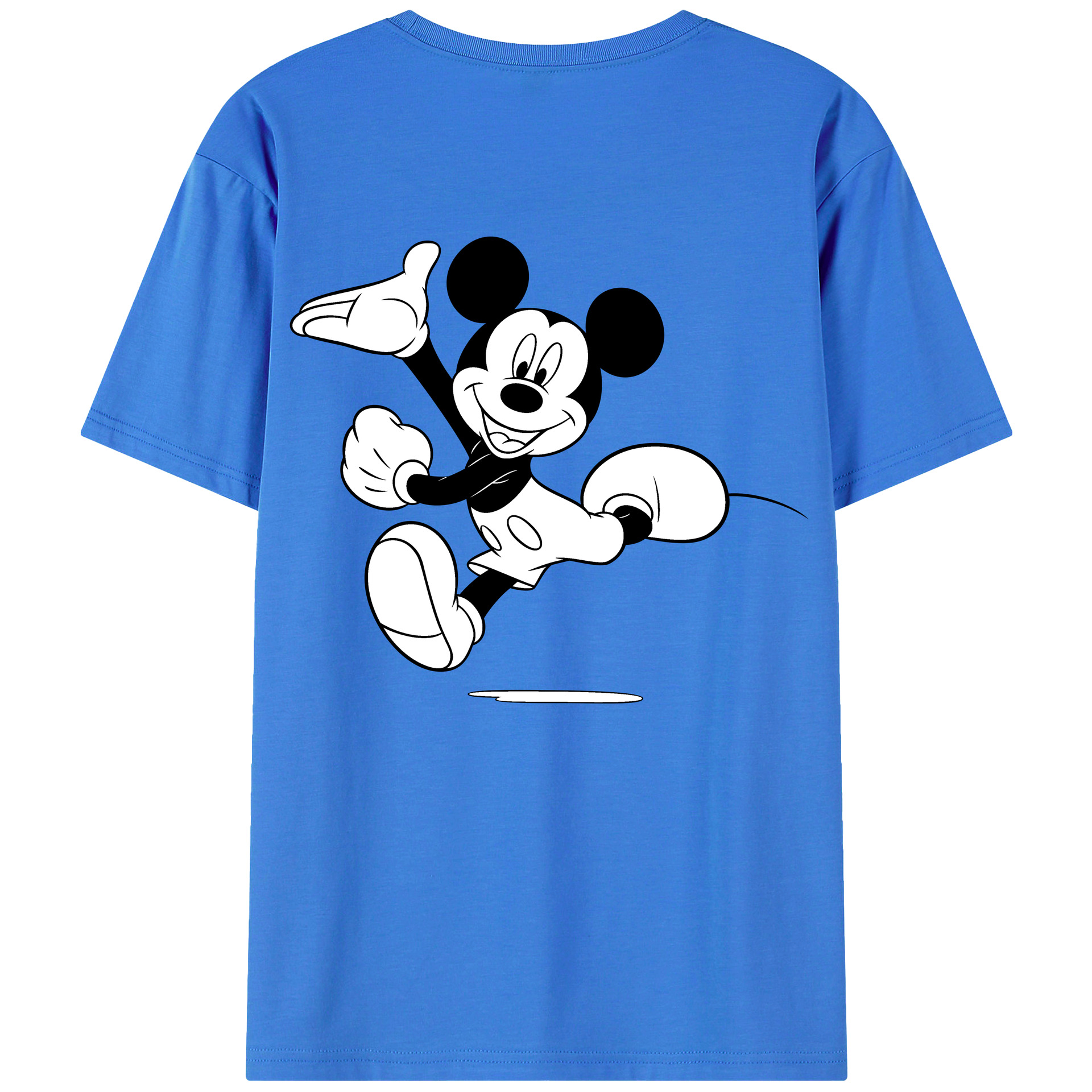 （画像用） ミッキーマウス Mickey Mouse 綿100％半袖Tシャツ（背面プリント）