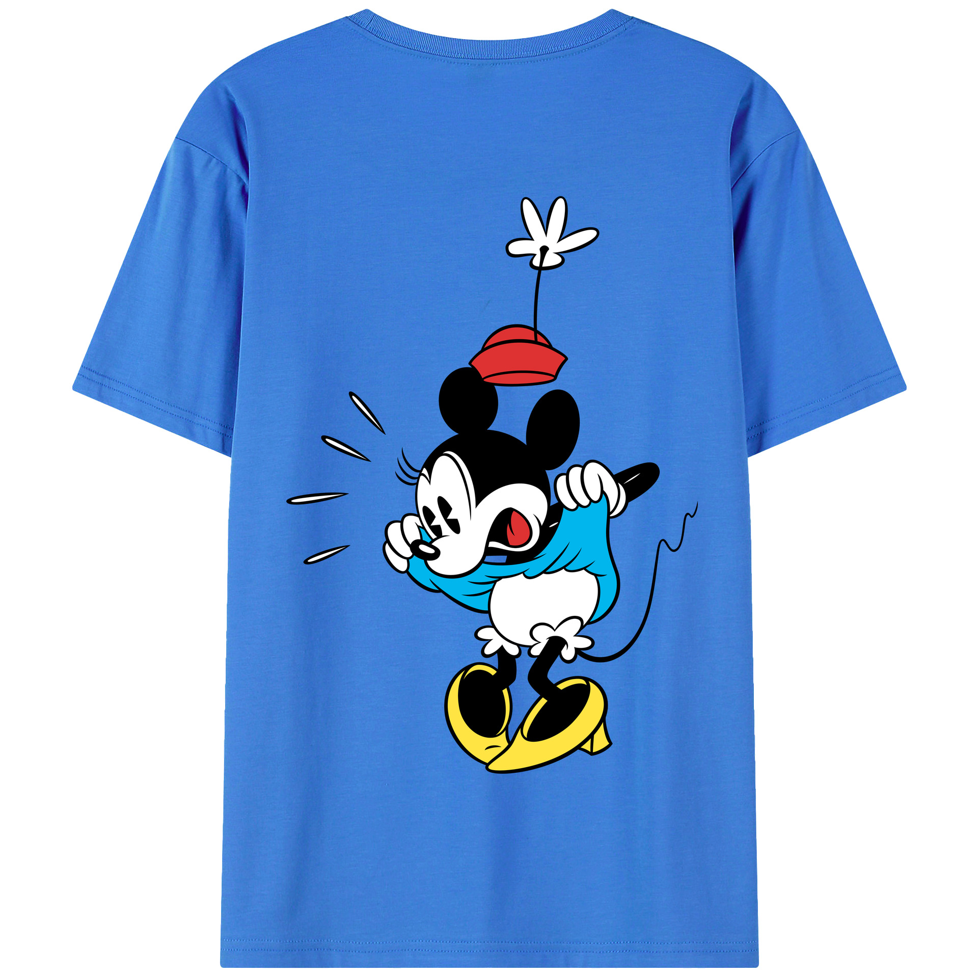 （画像用） ミッキーマウス Mickey Mouse 綿100％半袖Tシャツ（背面プリント）