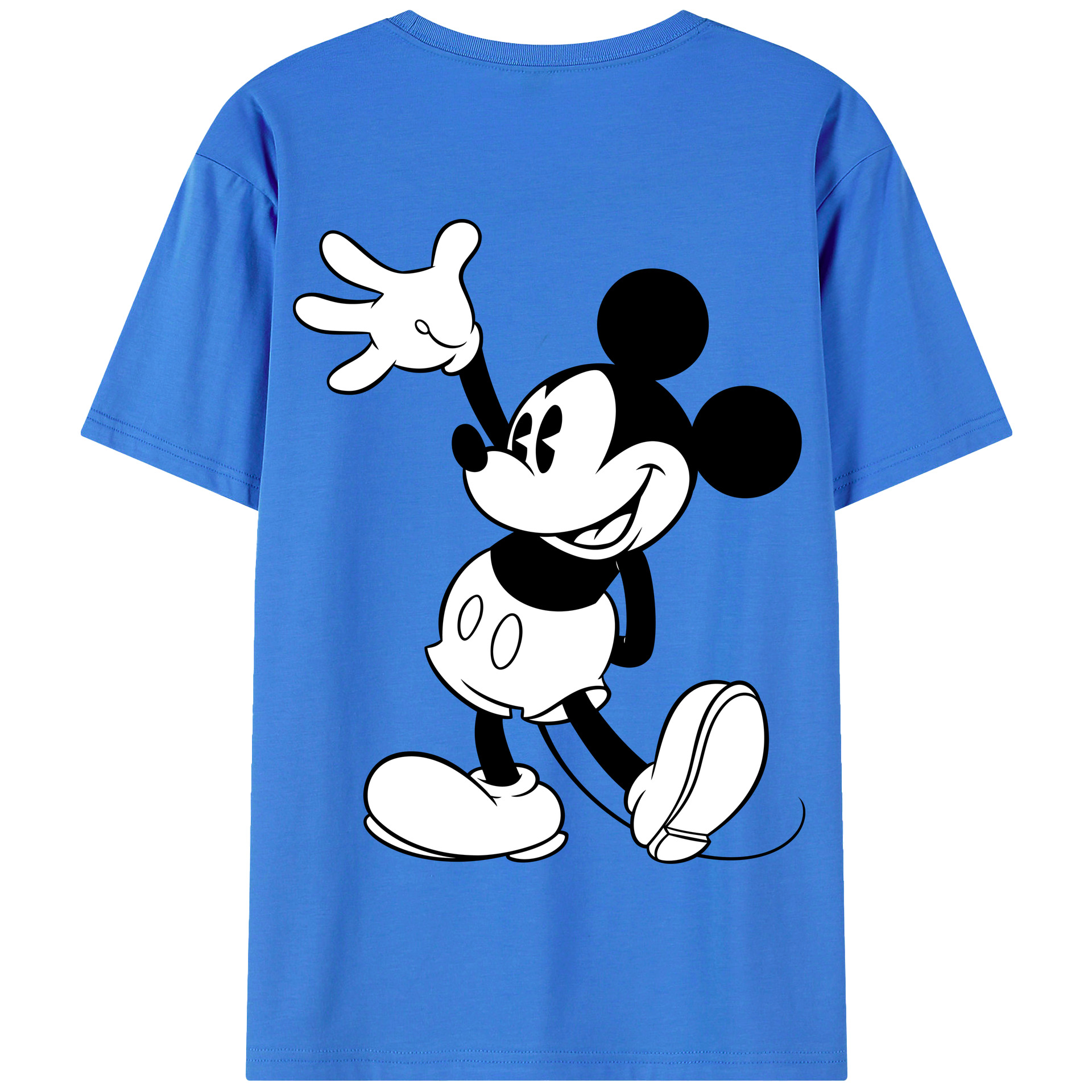 （画像用） ミッキーマウス Mickey Mouse 綿100％半袖Tシャツ（背面プリント）