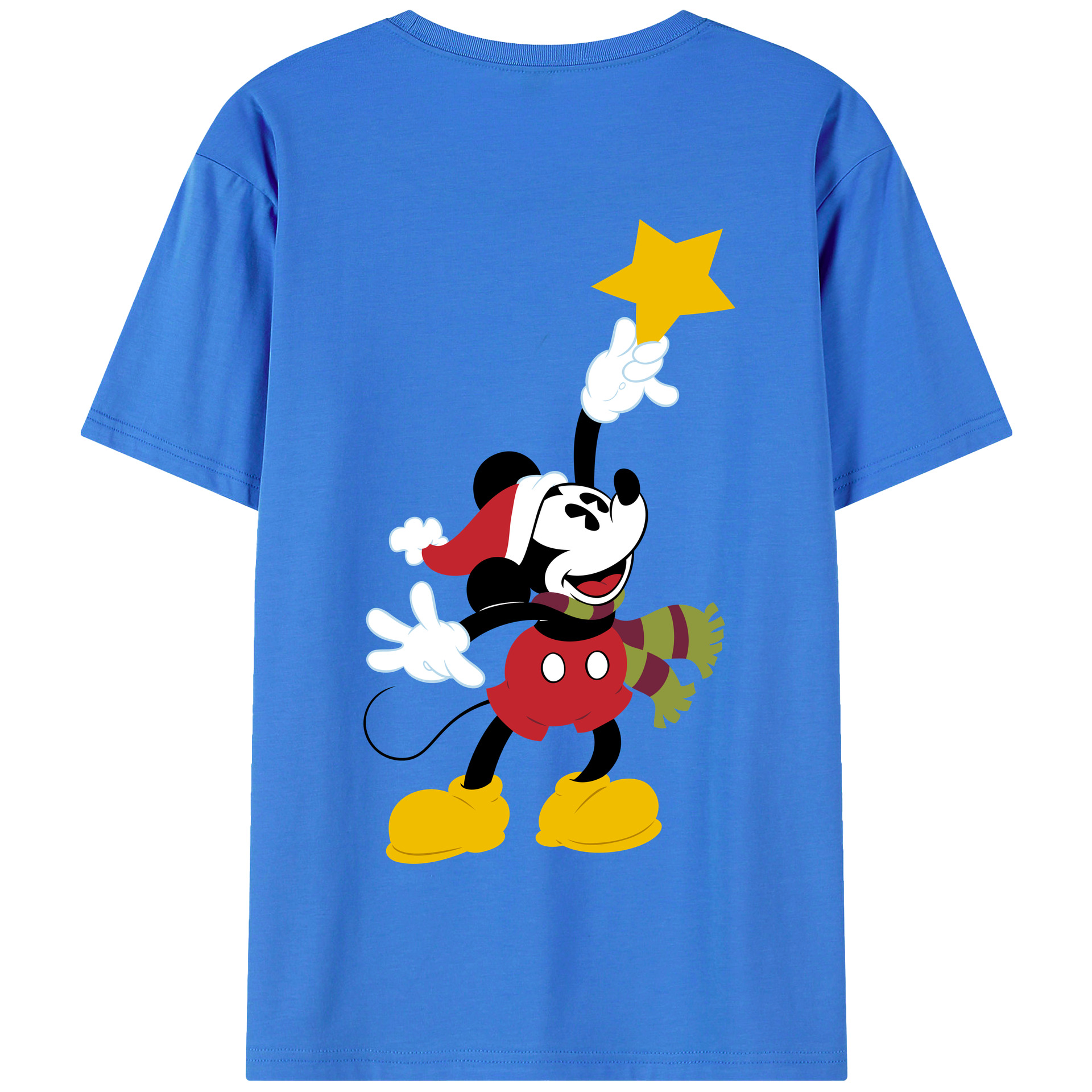 （画像用） ミッキーマウス Mickey Mouse 綿100％半袖Tシャツ（背面プリント）
