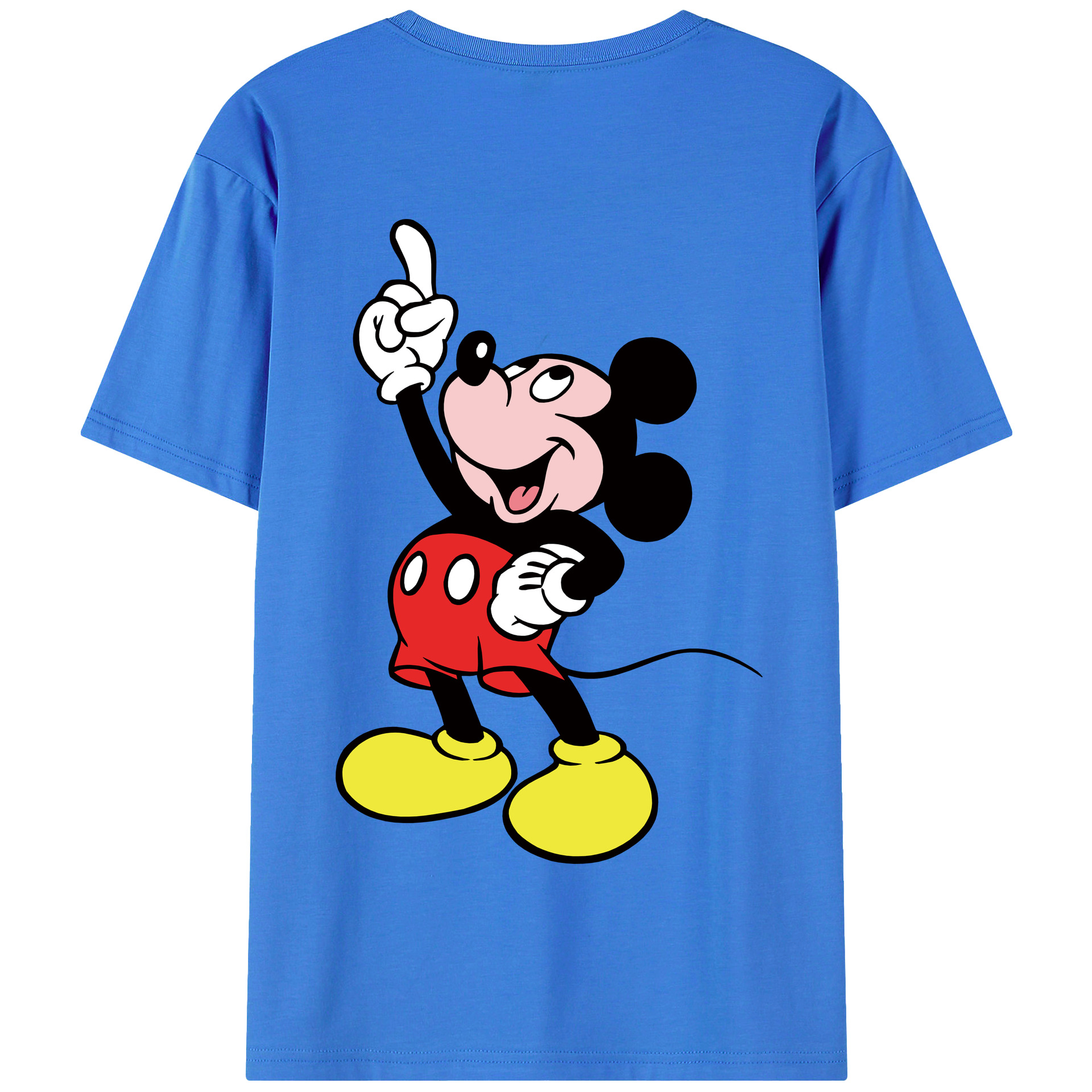 （画像用） ミッキーマウス Mickey Mouse 綿100％半袖Tシャツ（背面プリント）