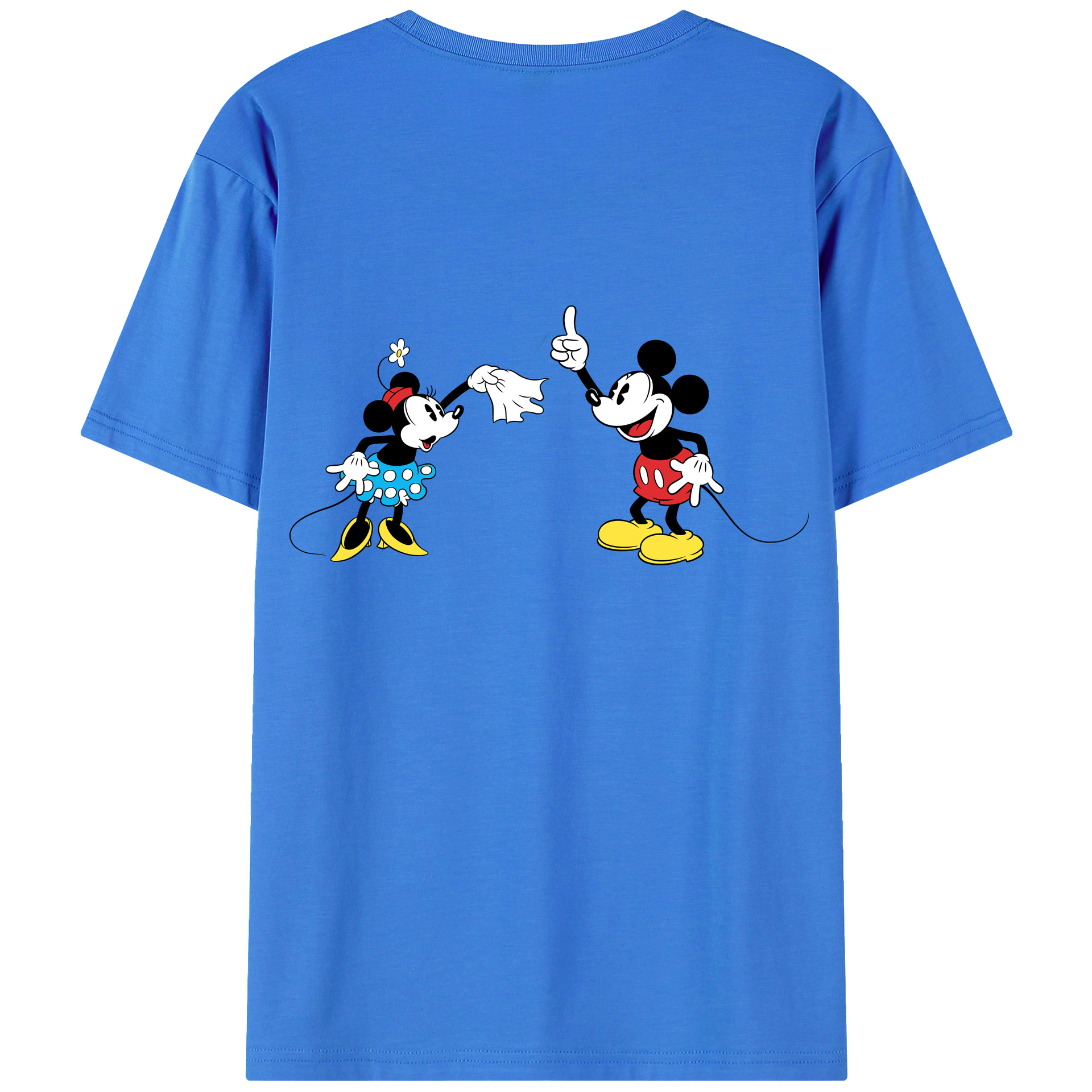（画像用） ミッキーマウス Mickey Mouse 綿100％半袖Tシャツ（背面プリント）
