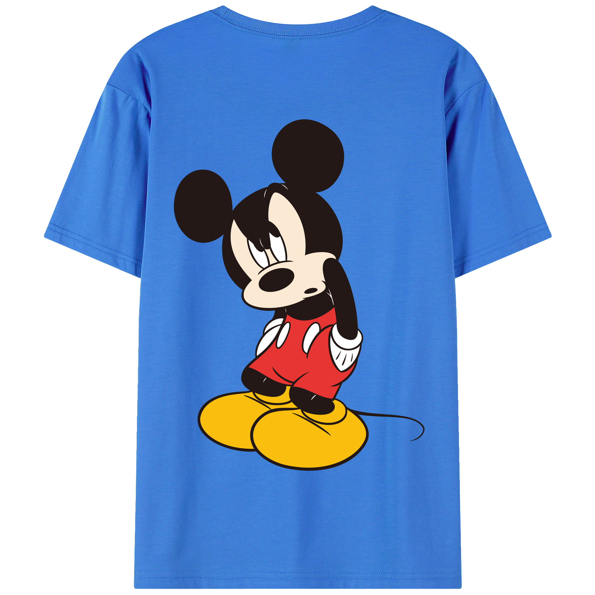 （画像用） ミッキーマウス Mickey Mouse 綿100％半袖Tシャツ（背面プリント）