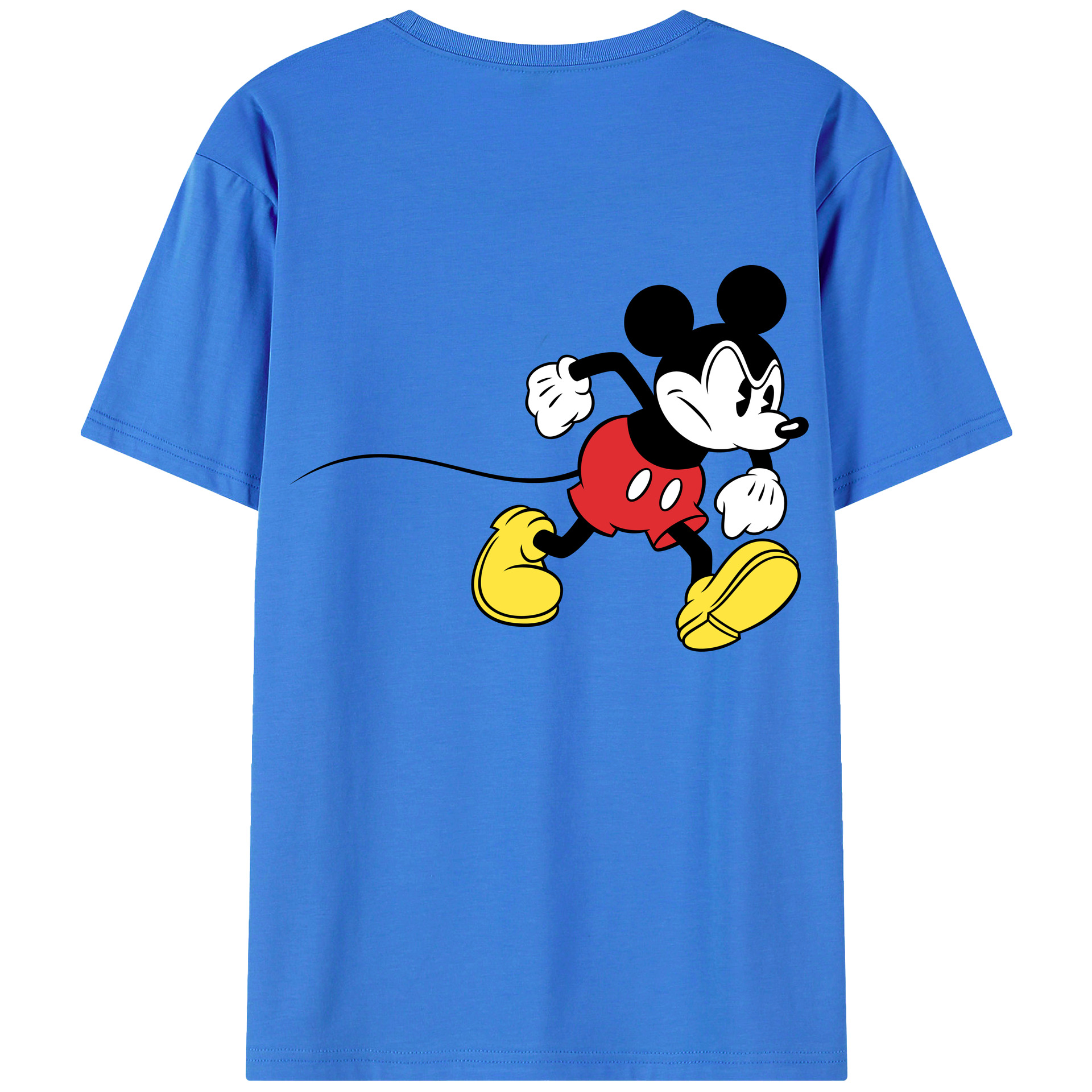 （画像用） ミッキーマウス Mickey Mouse 綿100％半袖Tシャツ（背面プリント）