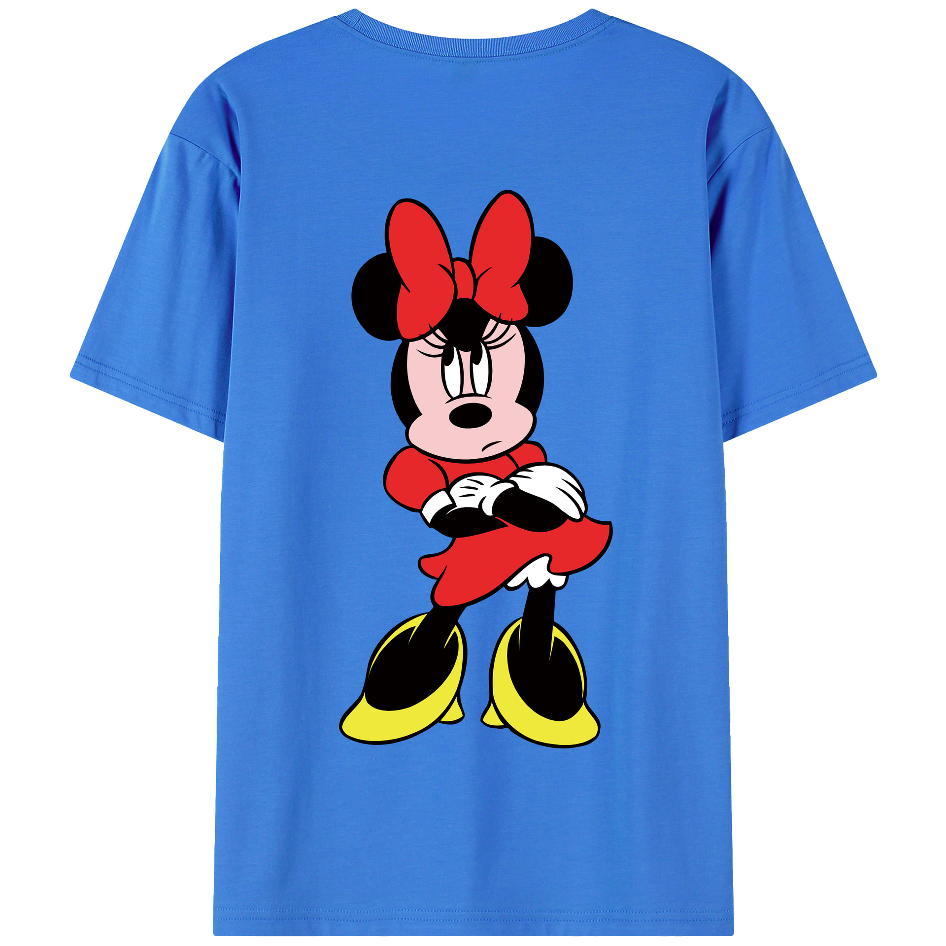 （画像用） ミッキーマウス Mickey Mouse 綿100％半袖Tシャツ（背面プリント）