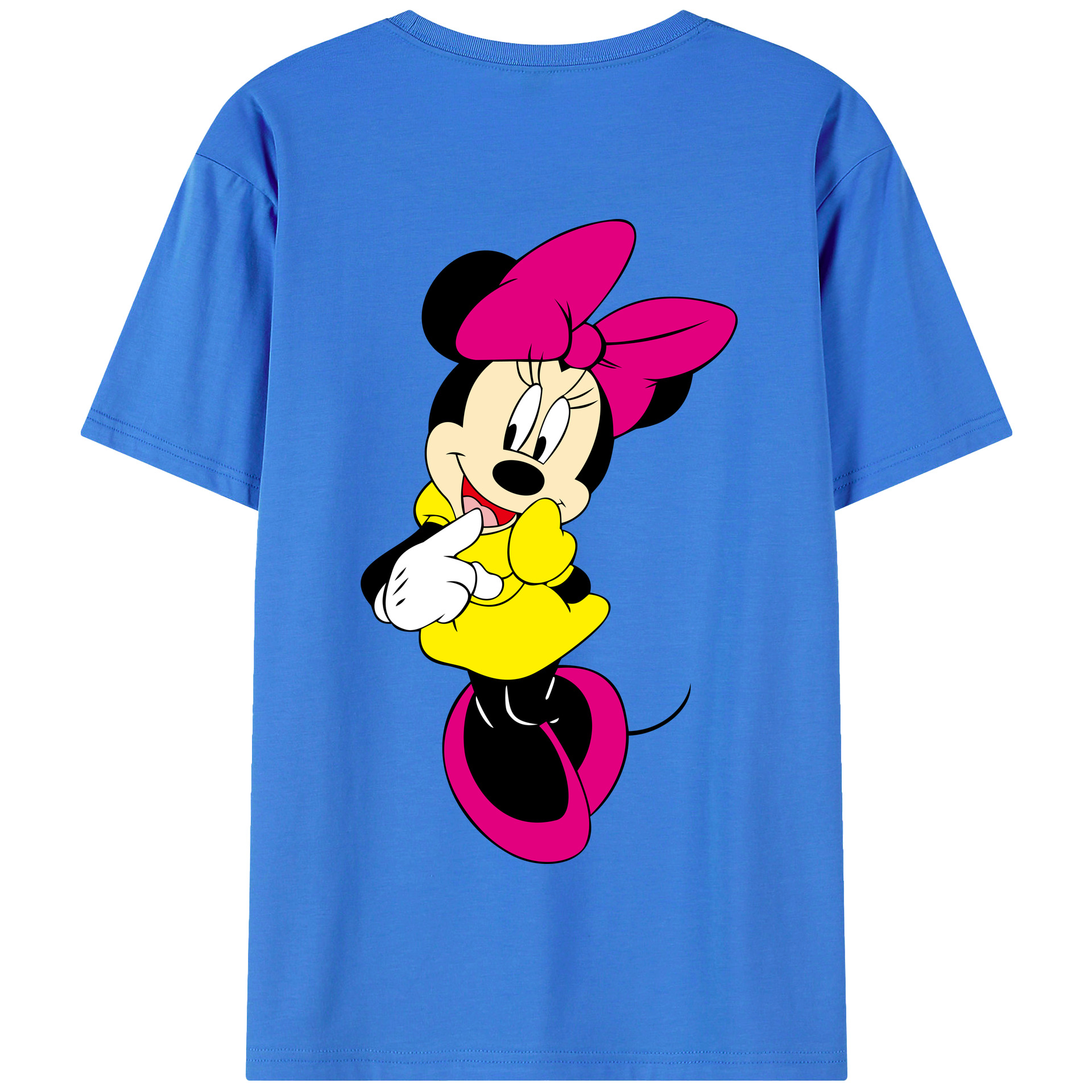 （画像用） ミッキーマウス Mickey Mouse 綿100％半袖Tシャツ（背面プリント）