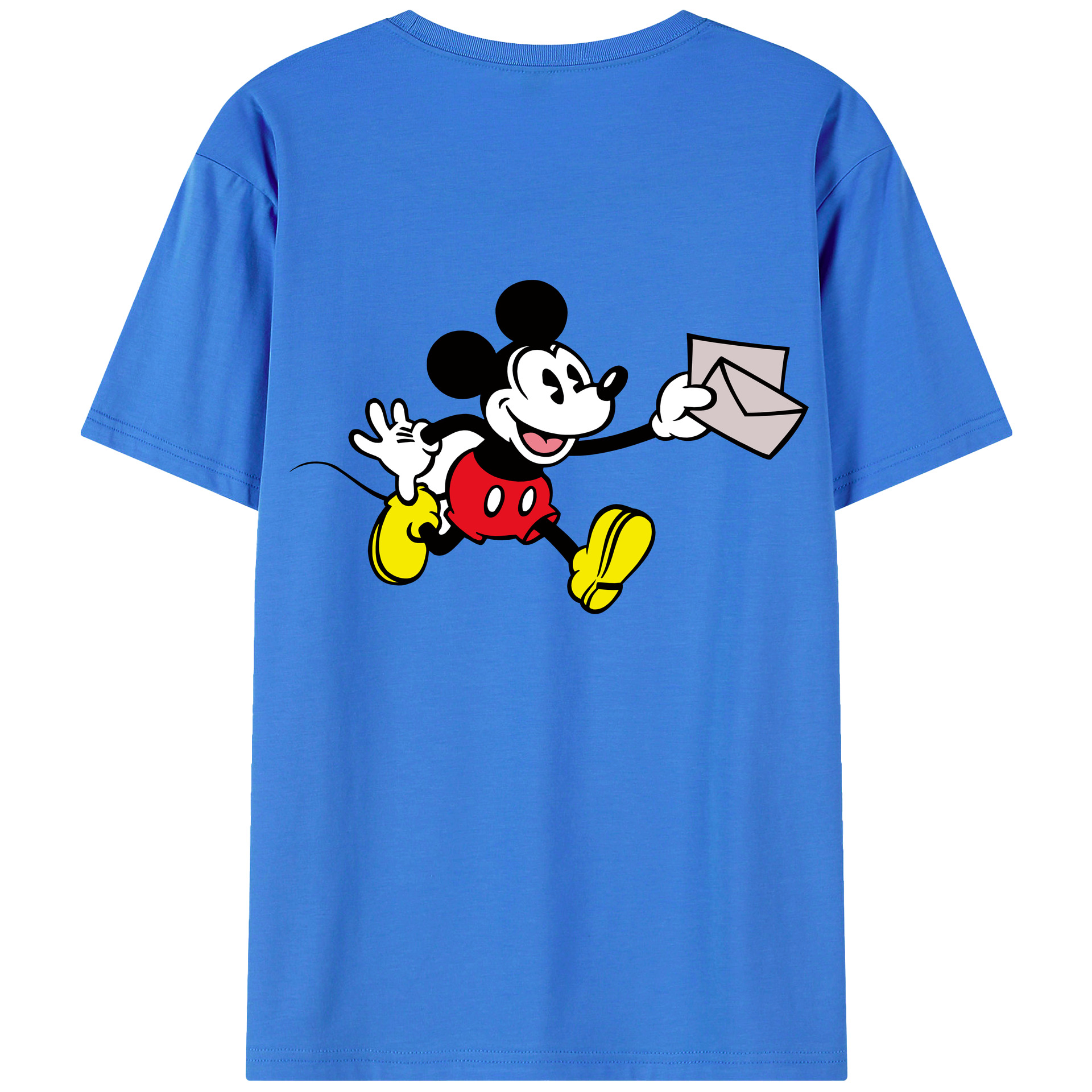 （画像用） ミッキーマウス Mickey Mouse 綿100％半袖Tシャツ（背面プリント）