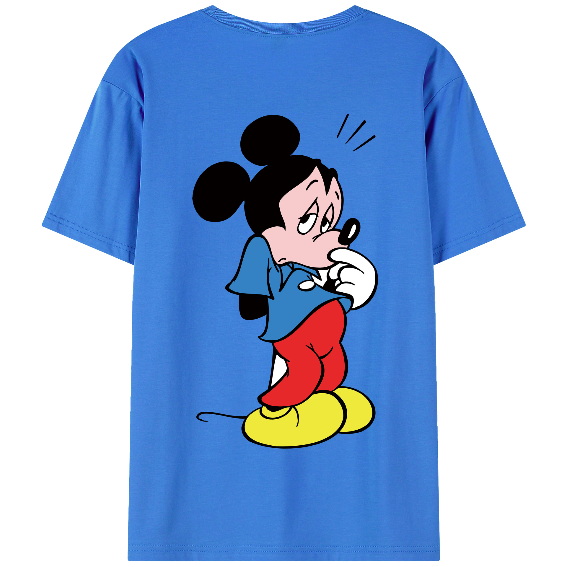 （画像用） ミッキーマウス Mickey Mouse 綿100％半袖Tシャツ（背面プリント）