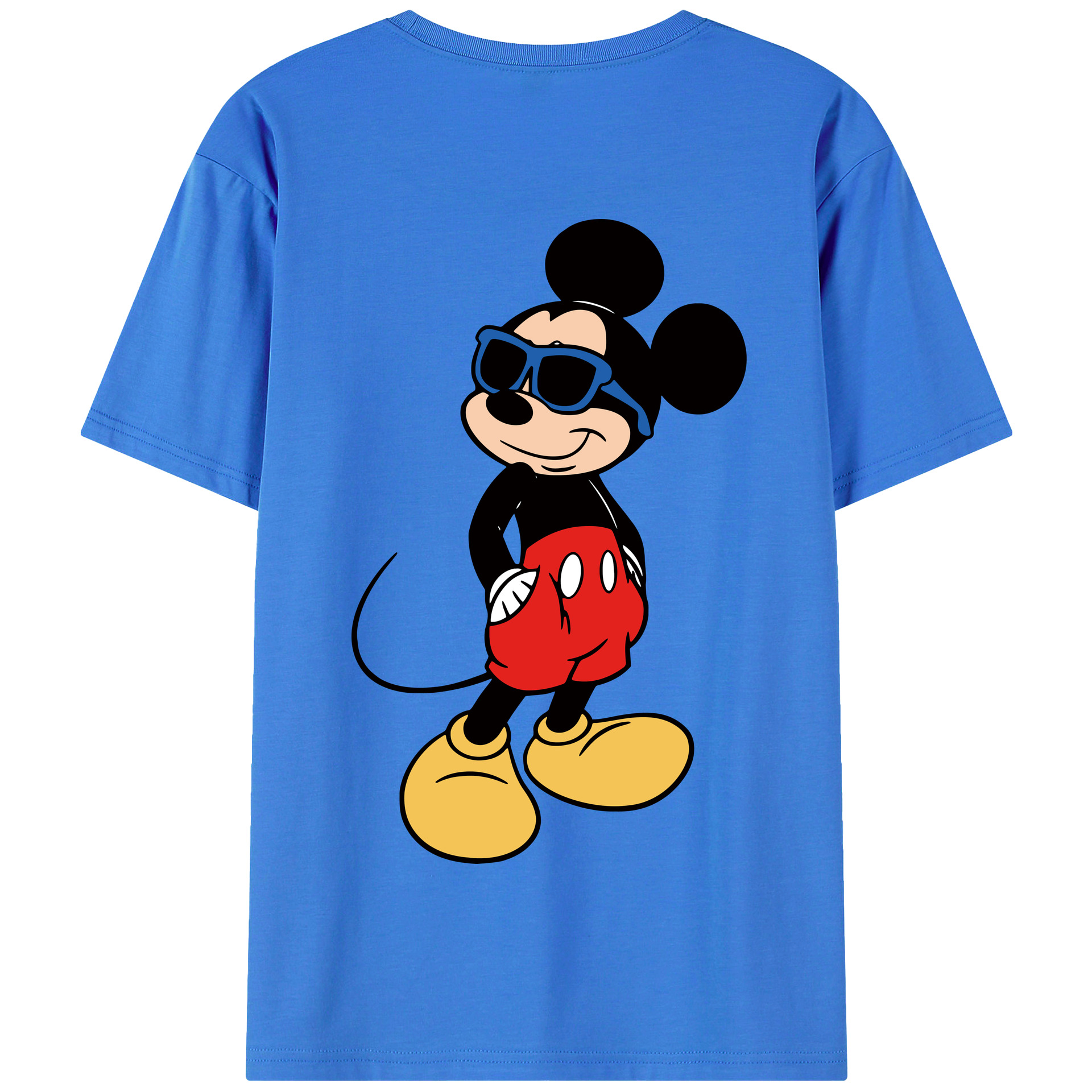 （画像用） ミッキーマウス Mickey Mouse 綿100％半袖Tシャツ（背面プリント）