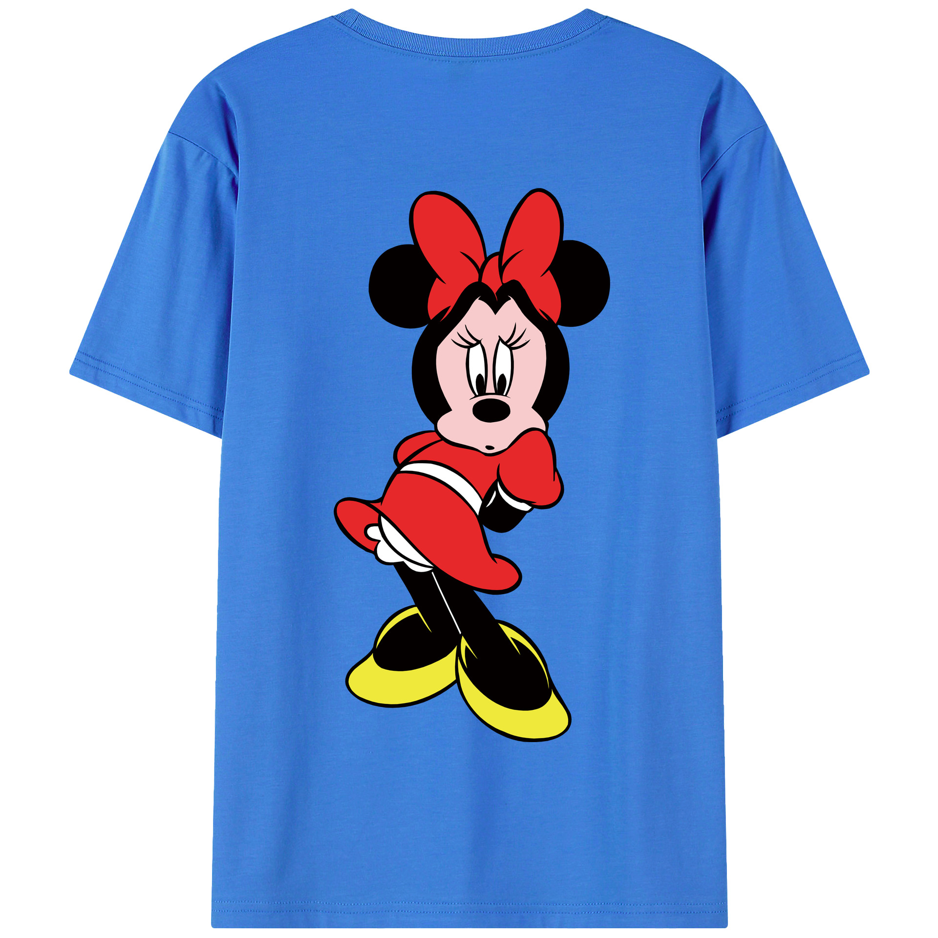 ミッキーマウス Mickey Mouse 綿100％半袖Tシャツ（背面プリント）