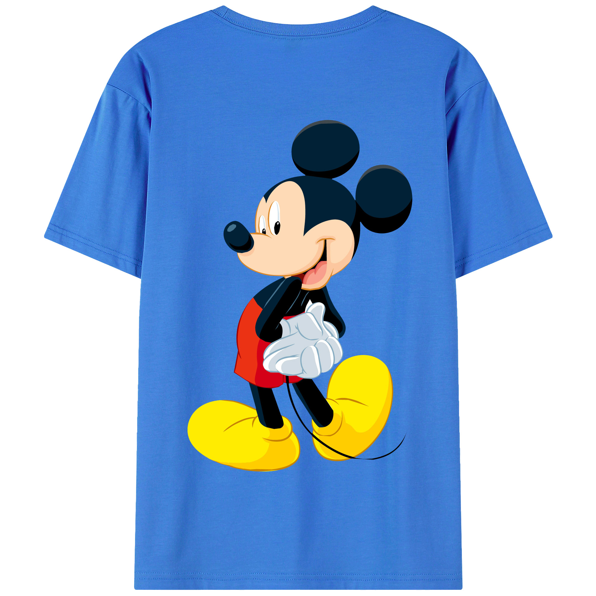 （画像用） ミッキーマウス Mickey Mouse 綿100％半袖Tシャツ（背面プリント）