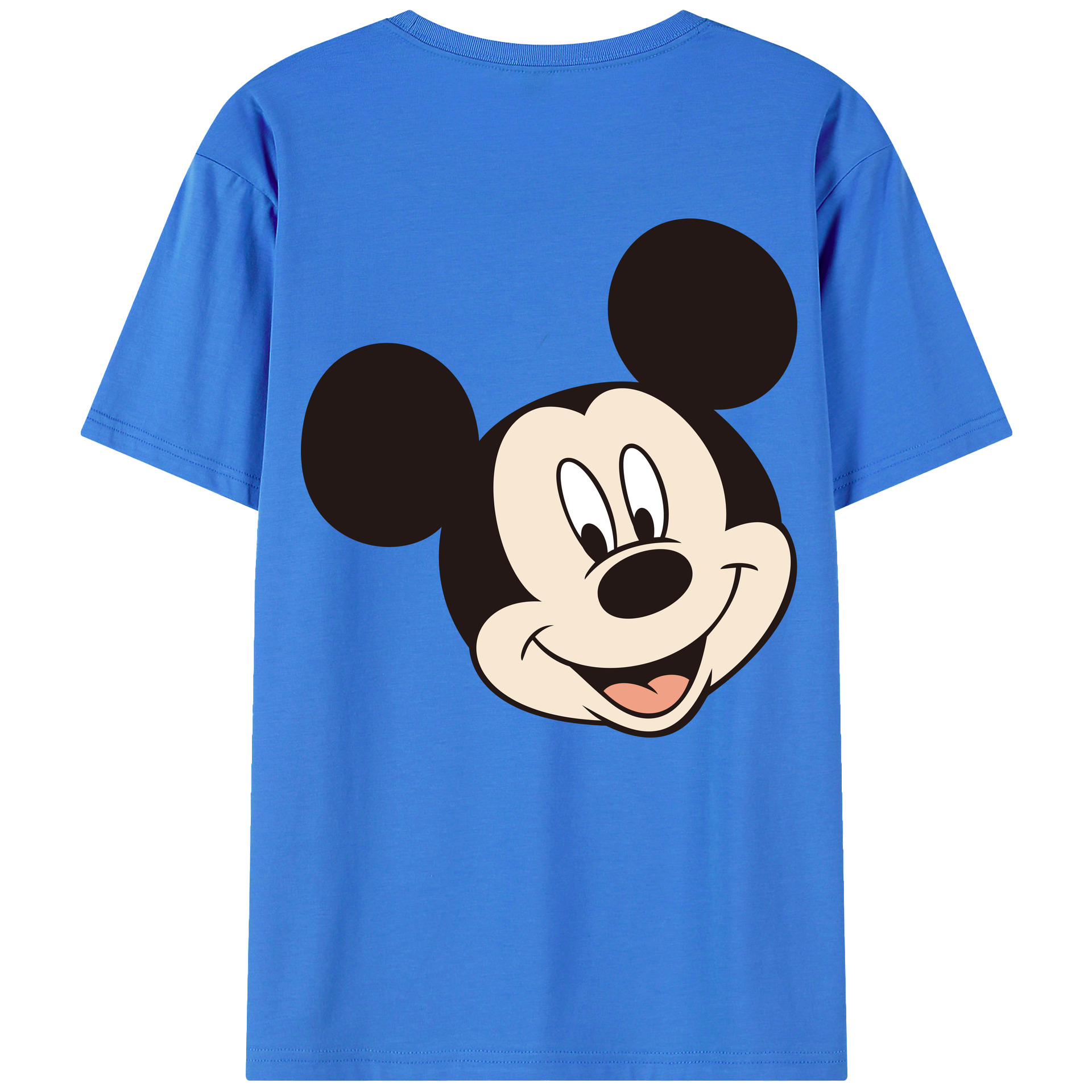 （画像用） ミッキーマウス Mickey Mouse 綿100％半袖Tシャツ（背面プリント）