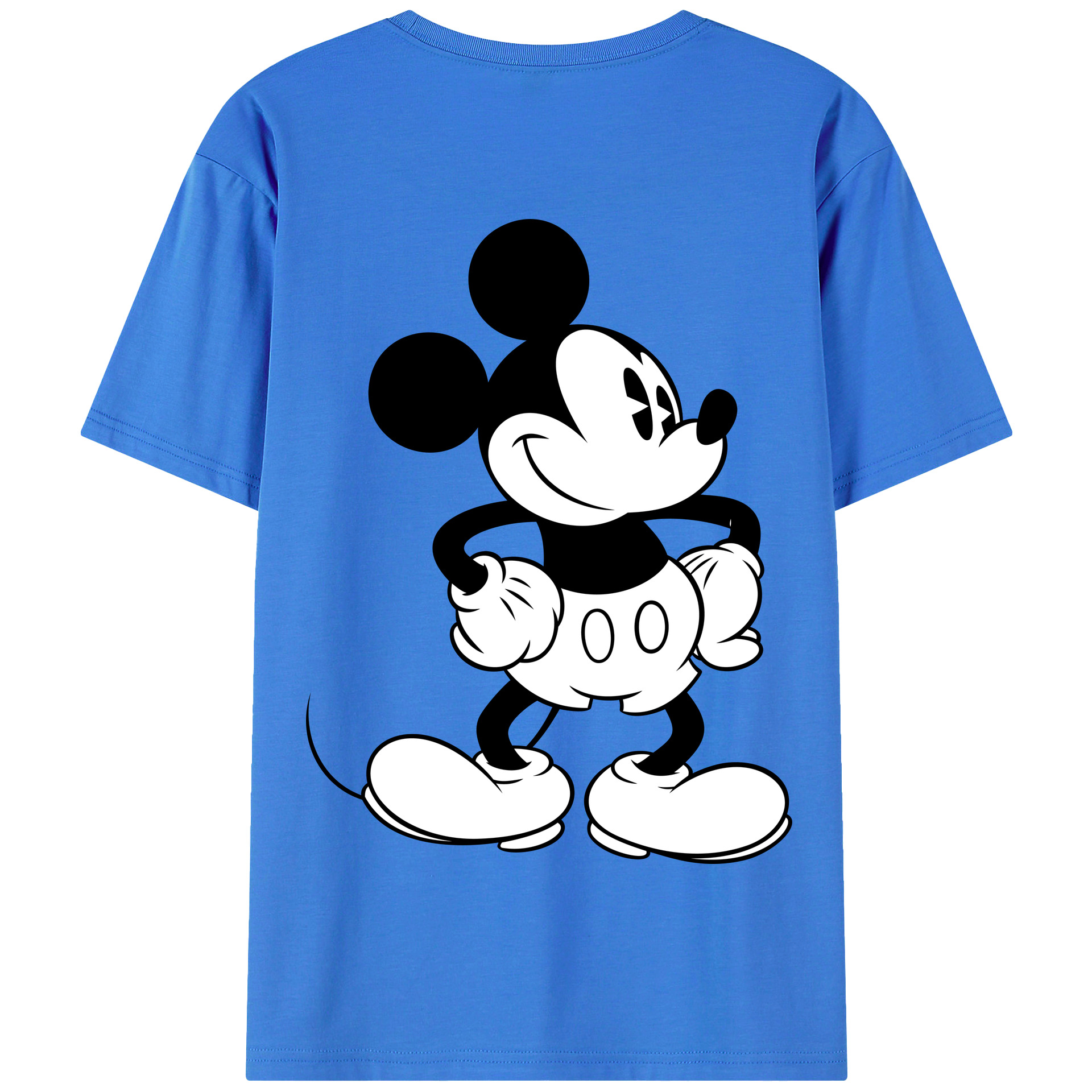 （画像用） ミッキーマウス Mickey Mouse 綿100％半袖Tシャツ（背面プリント）