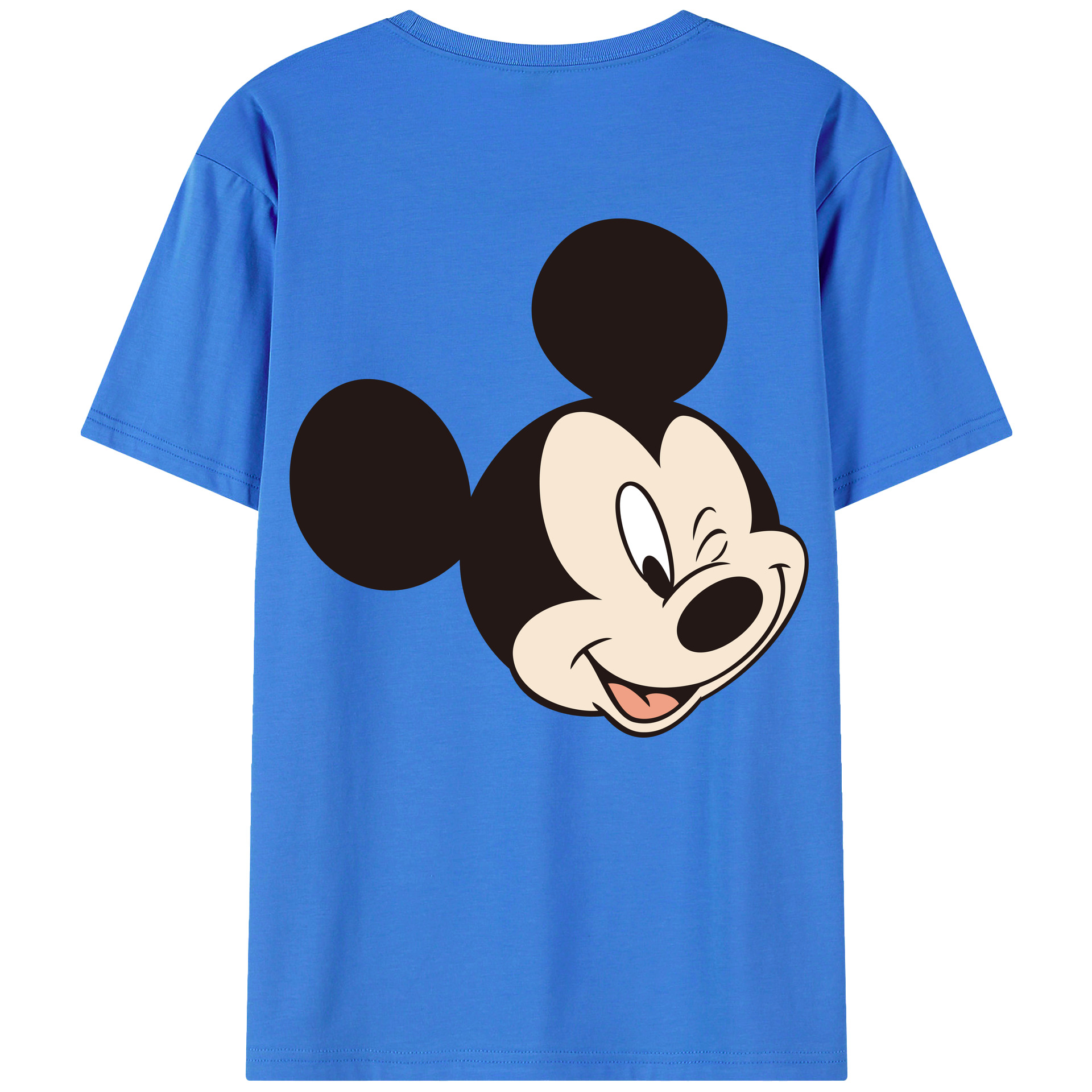 （画像用） ミッキーマウス Mickey Mouse 綿100％半袖Tシャツ（背面プリント）