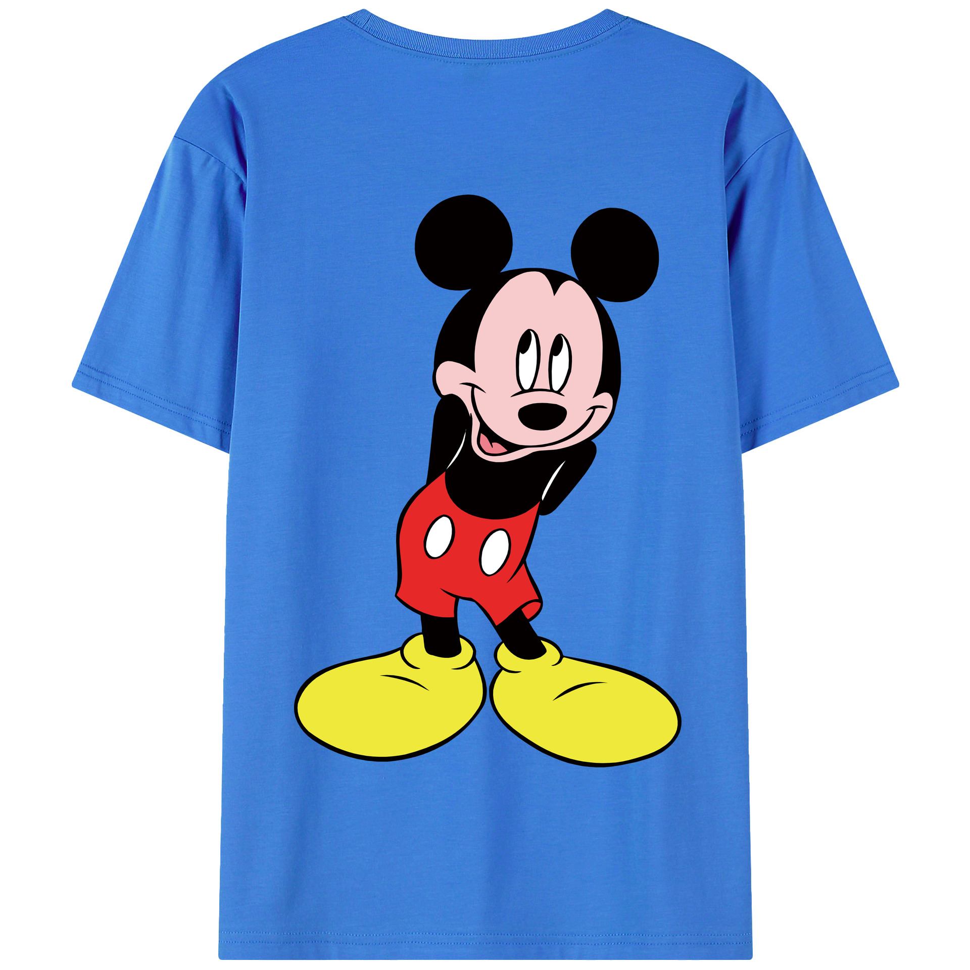 （画像用） ミッキーマウス Mickey Mouse 綿100％半袖Tシャツ（背面プリント）