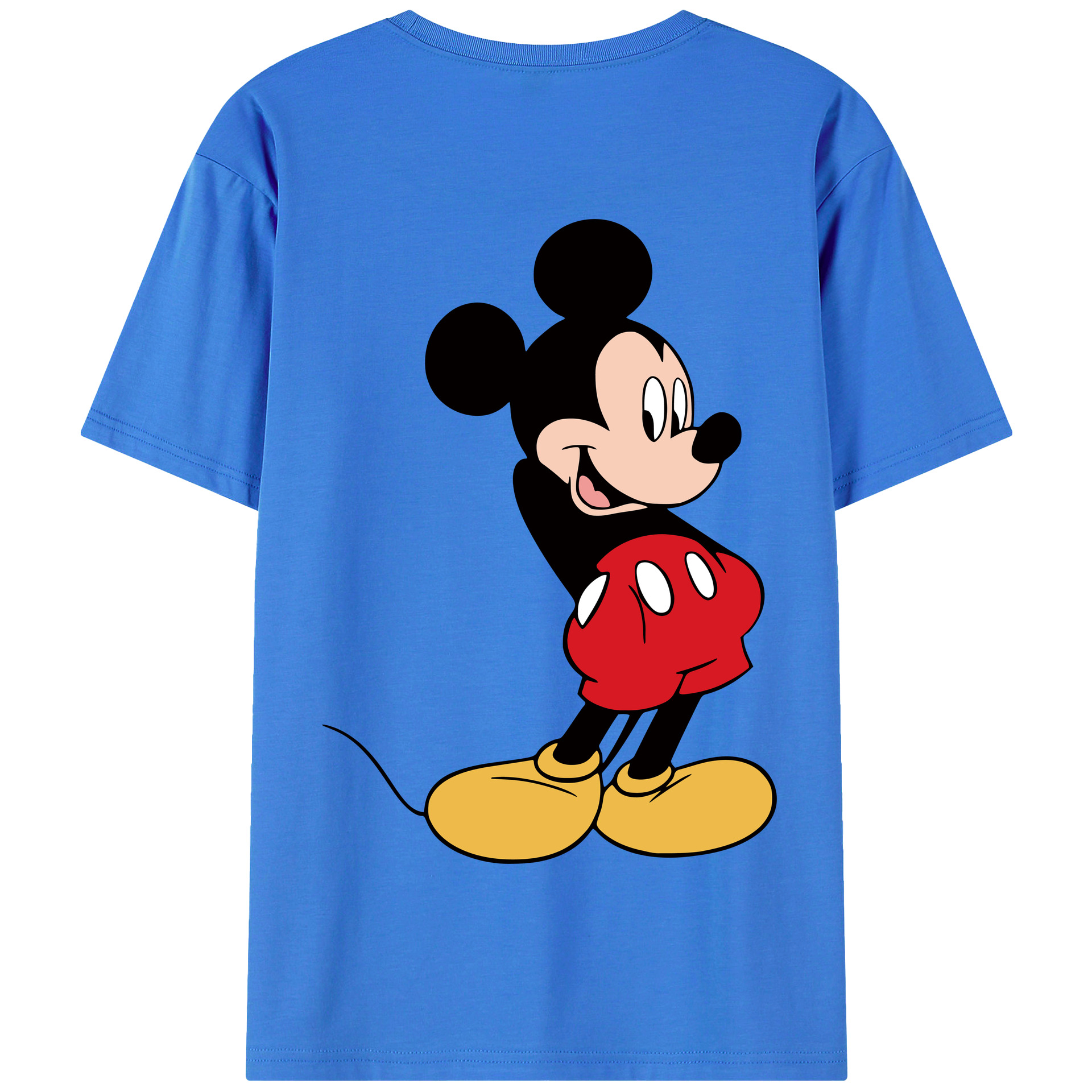 （画像用） ミッキーマウス Mickey Mouse 綿100％半袖Tシャツ（背面プリント）