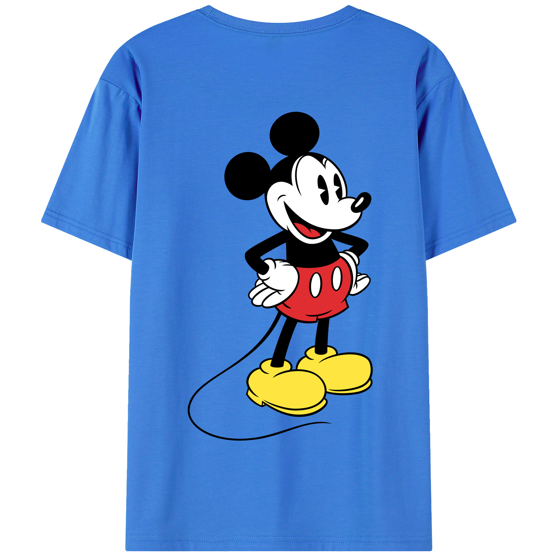 （画像用） ミッキーマウス Mickey Mouse 綿100％半袖Tシャツ（背面プリント）