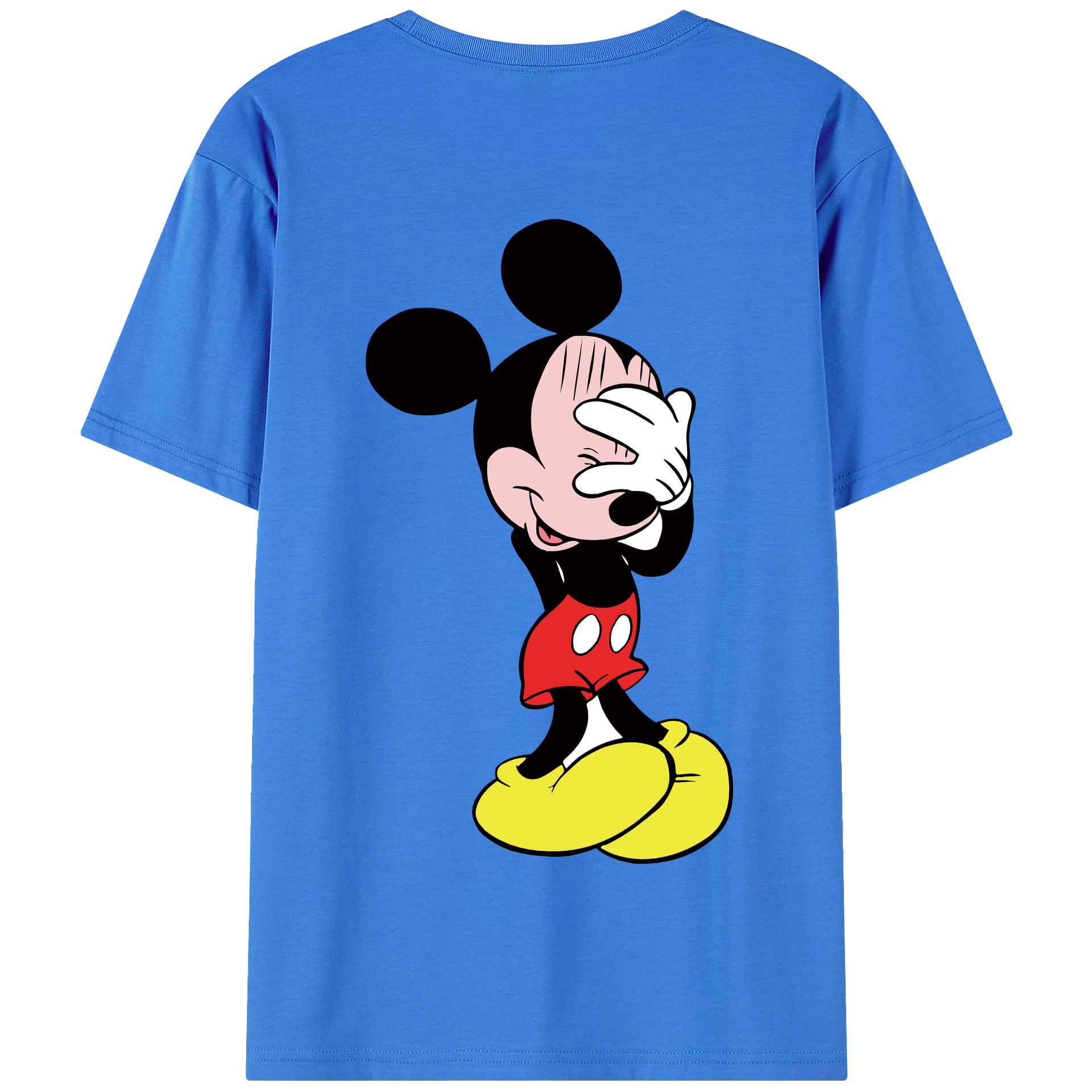 （画像用） ミッキーマウス Mickey Mouse 綿100％半袖Tシャツ（背面プリント）