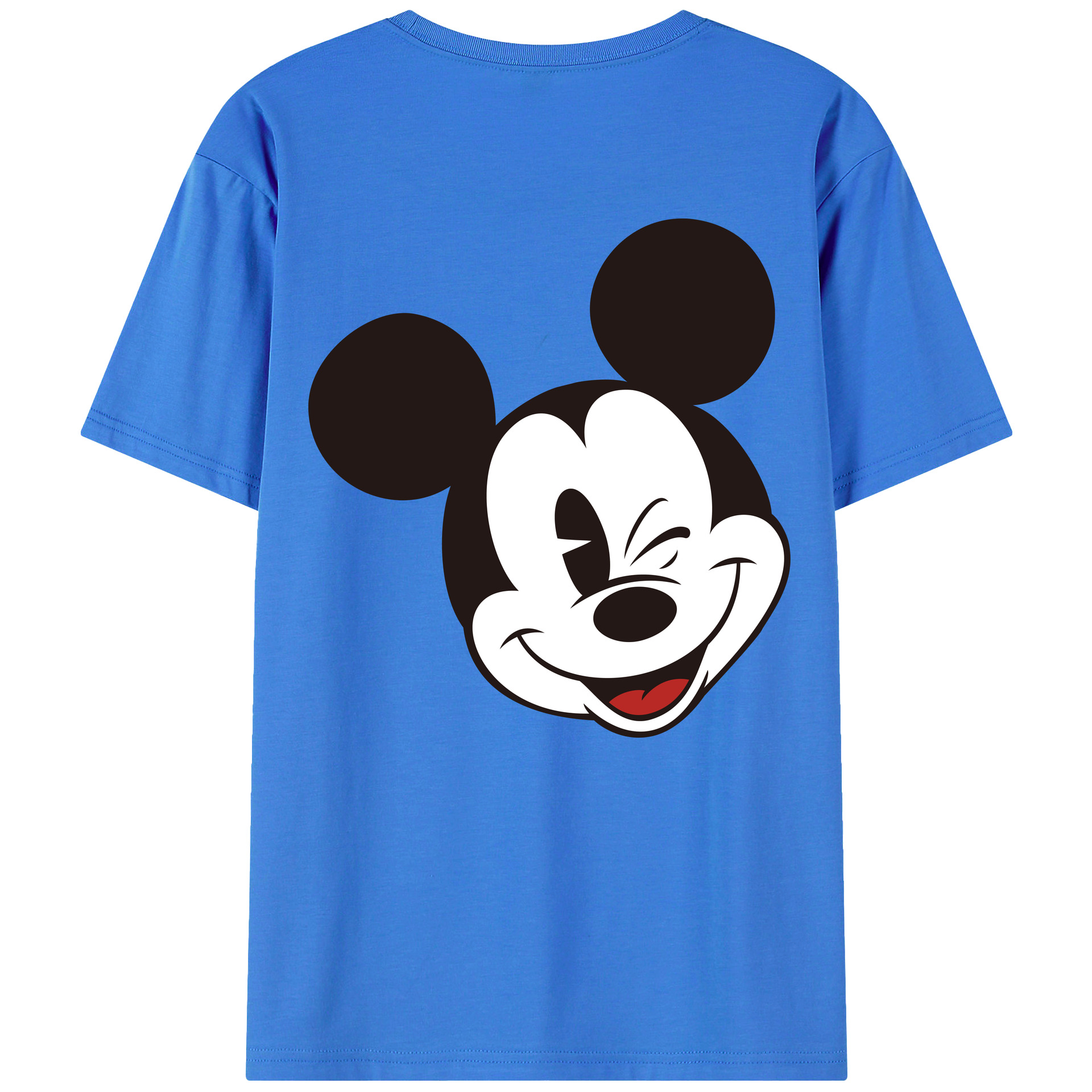 （画像用） ミッキーマウス Mickey Mouse 綿100％半袖Tシャツ（背面プリント）