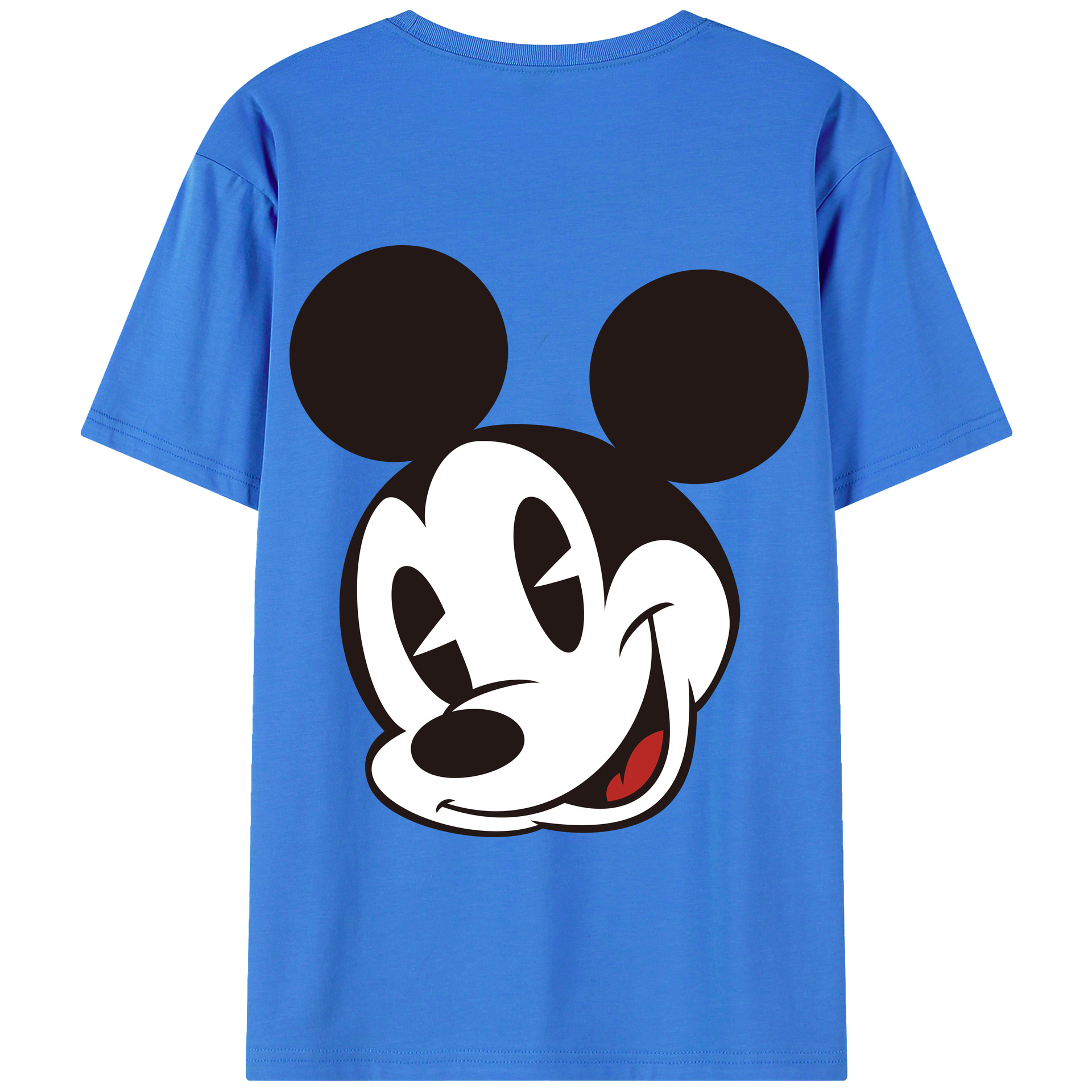 （画像用） ミッキーマウス Mickey Mouse 綿100％半袖Tシャツ（背面プリント）