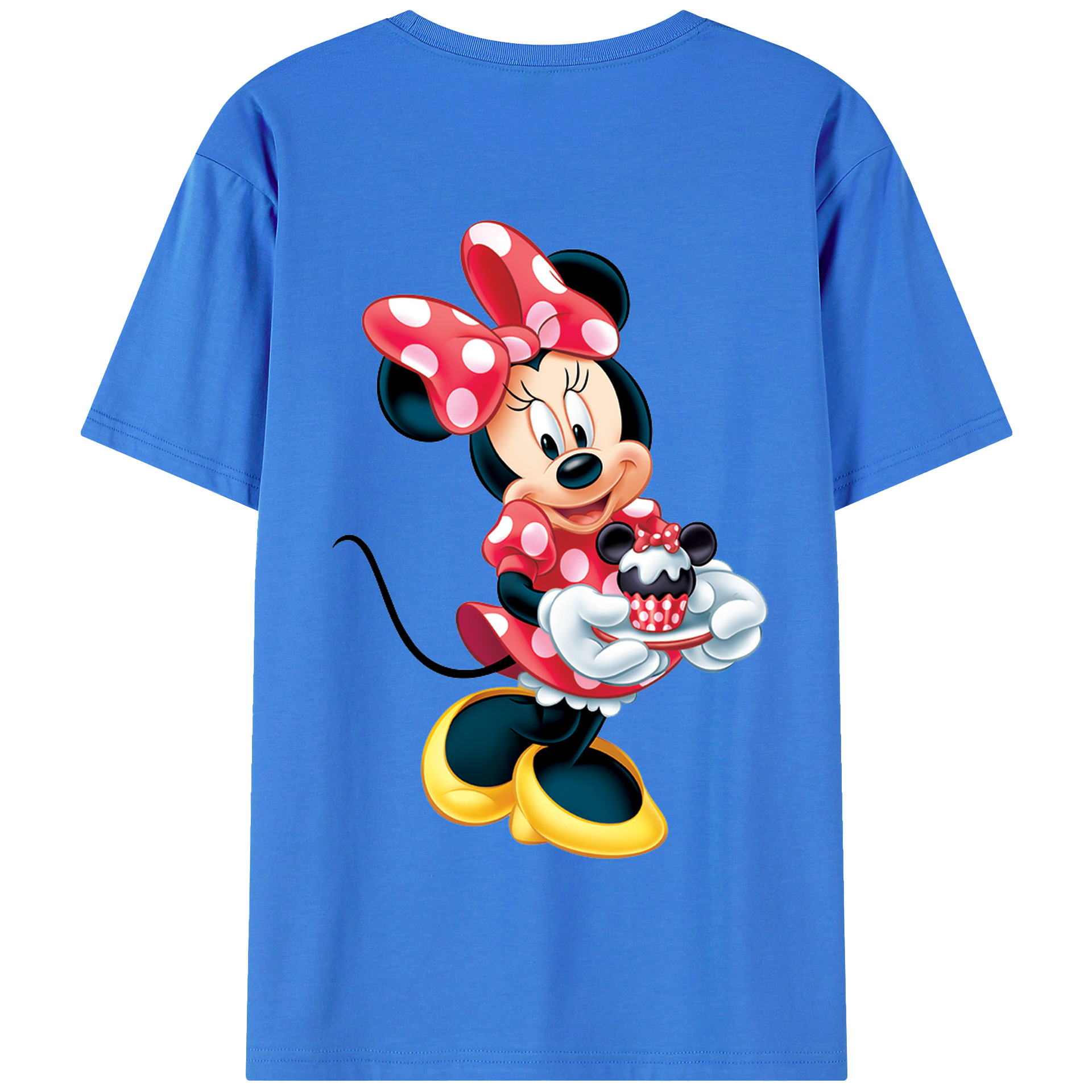 （画像用） ミッキーマウス Mickey Mouse 綿100％半袖Tシャツ（背面プリント）
