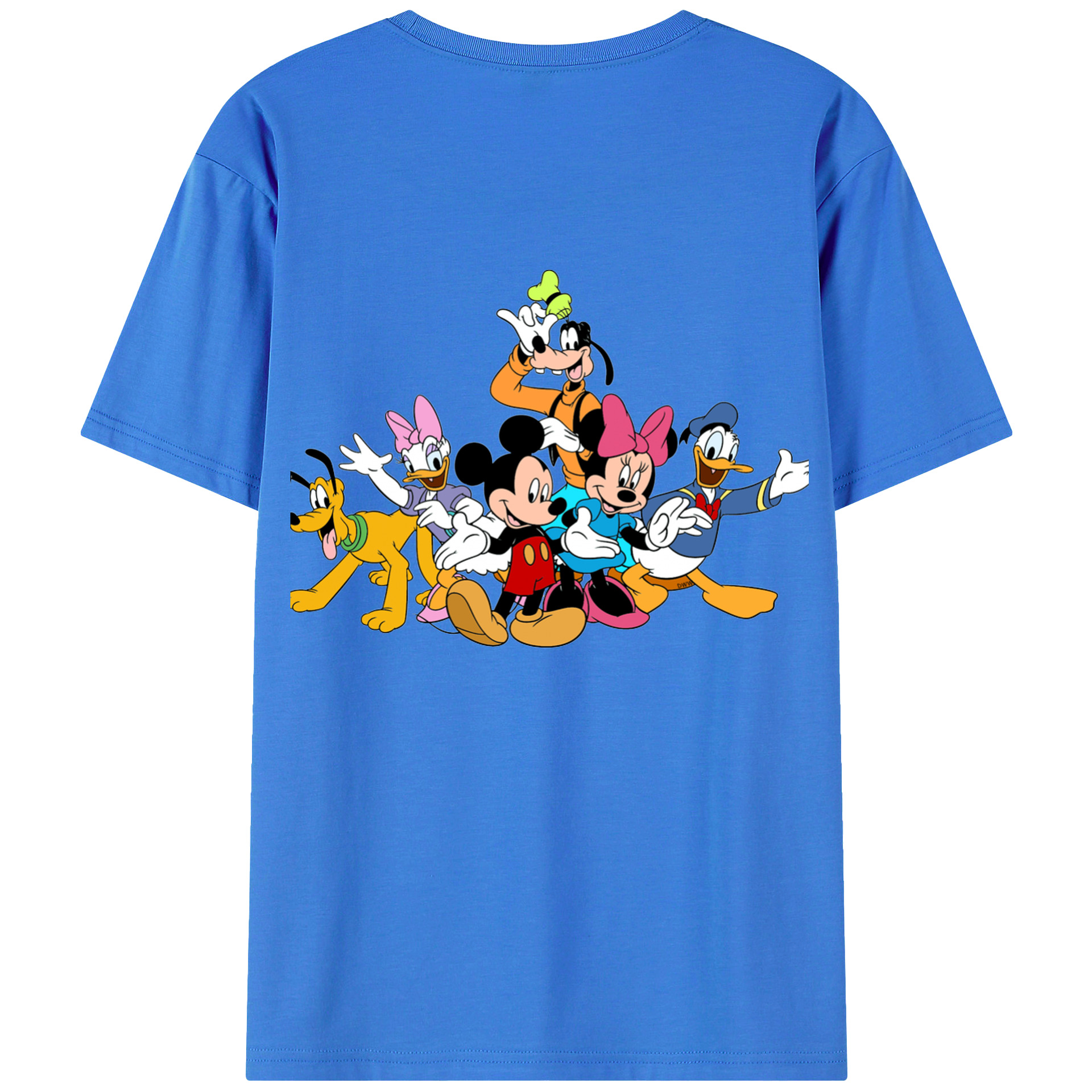 （画像用） ミッキーマウス Mickey Mouse 綿100％半袖Tシャツ（背面プリント）