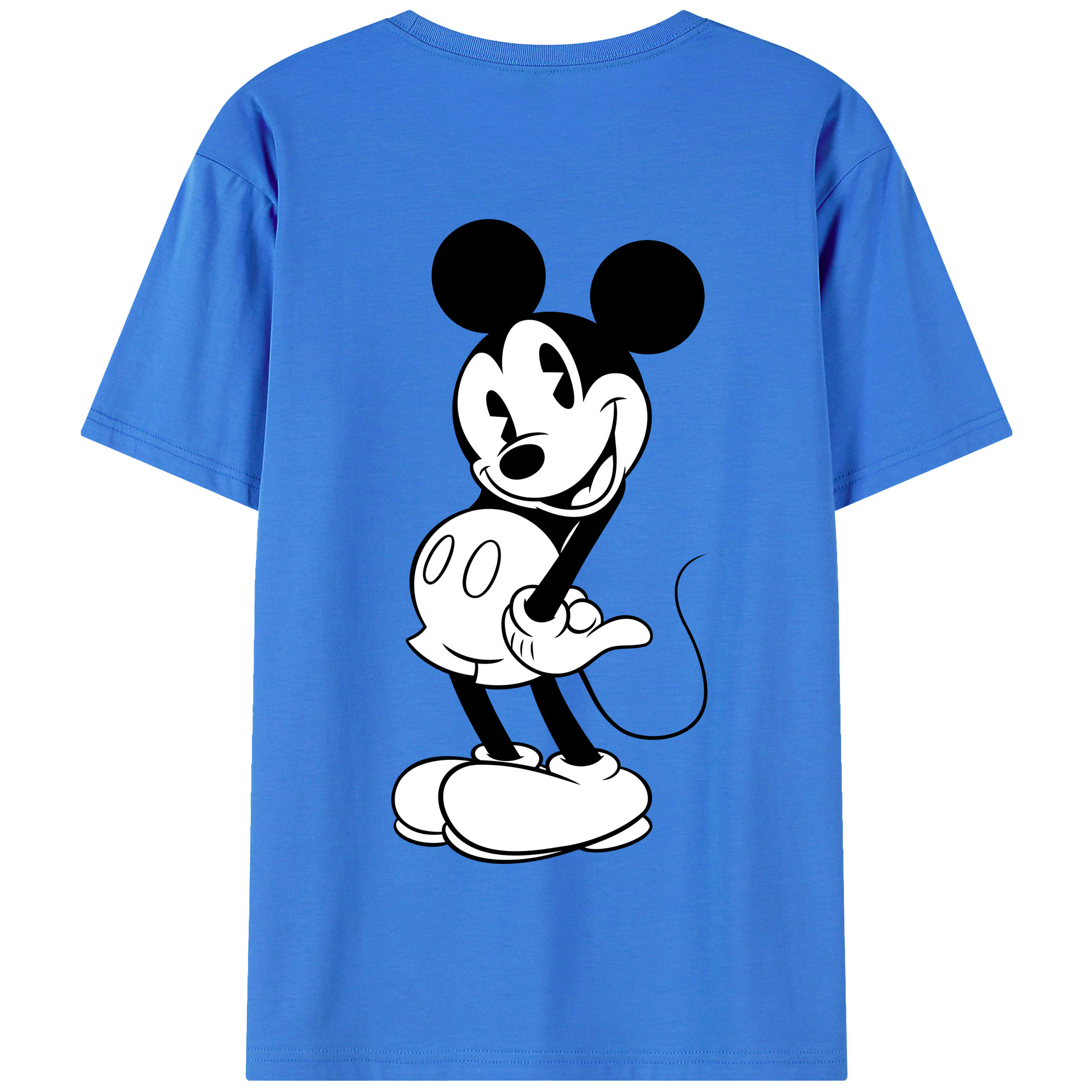 （画像用） ミッキーマウス Mickey Mouse 綿100％半袖Tシャツ（背面プリント）