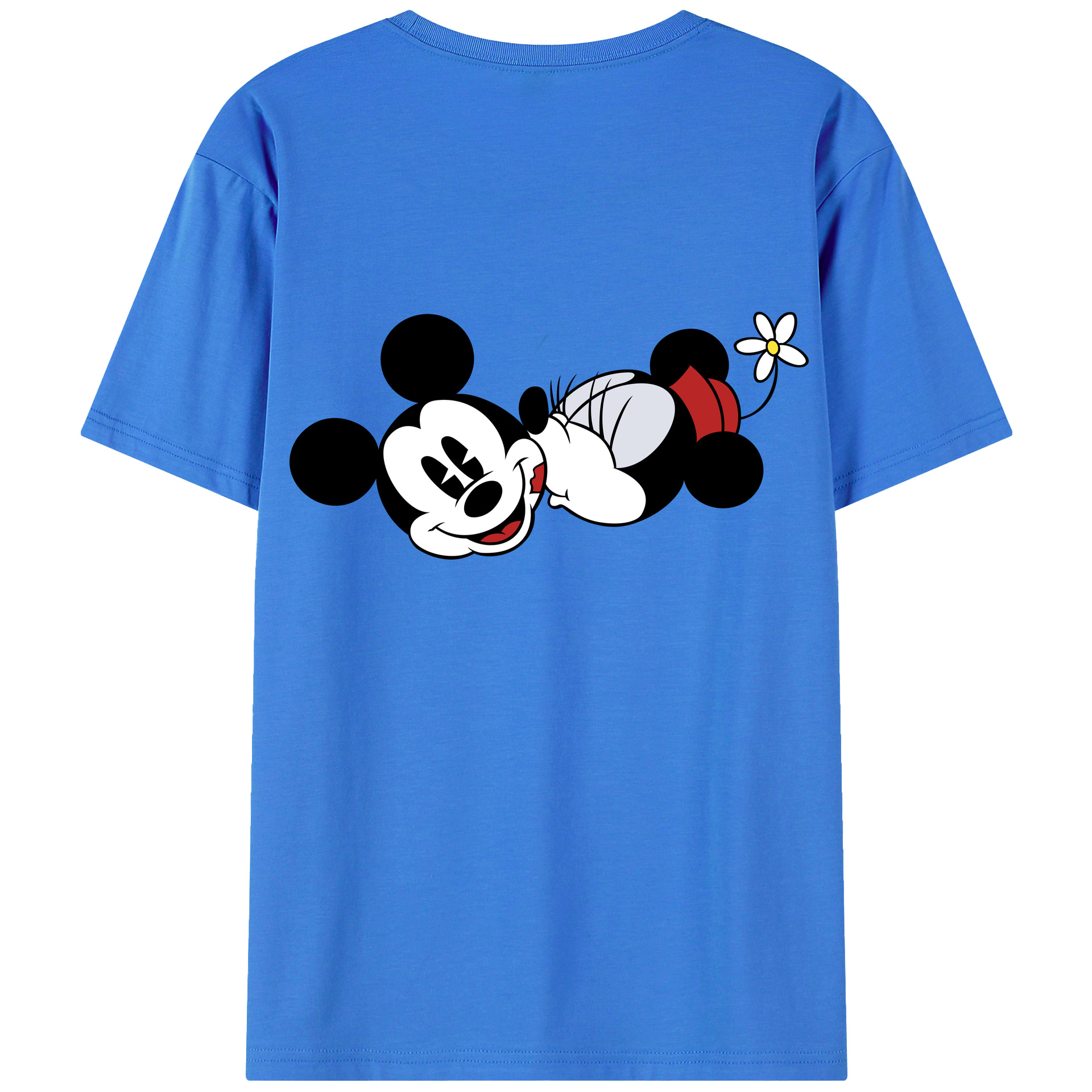 （画像用） ミッキーマウス Mickey Mouse 綿100％半袖Tシャツ（背面プリント）