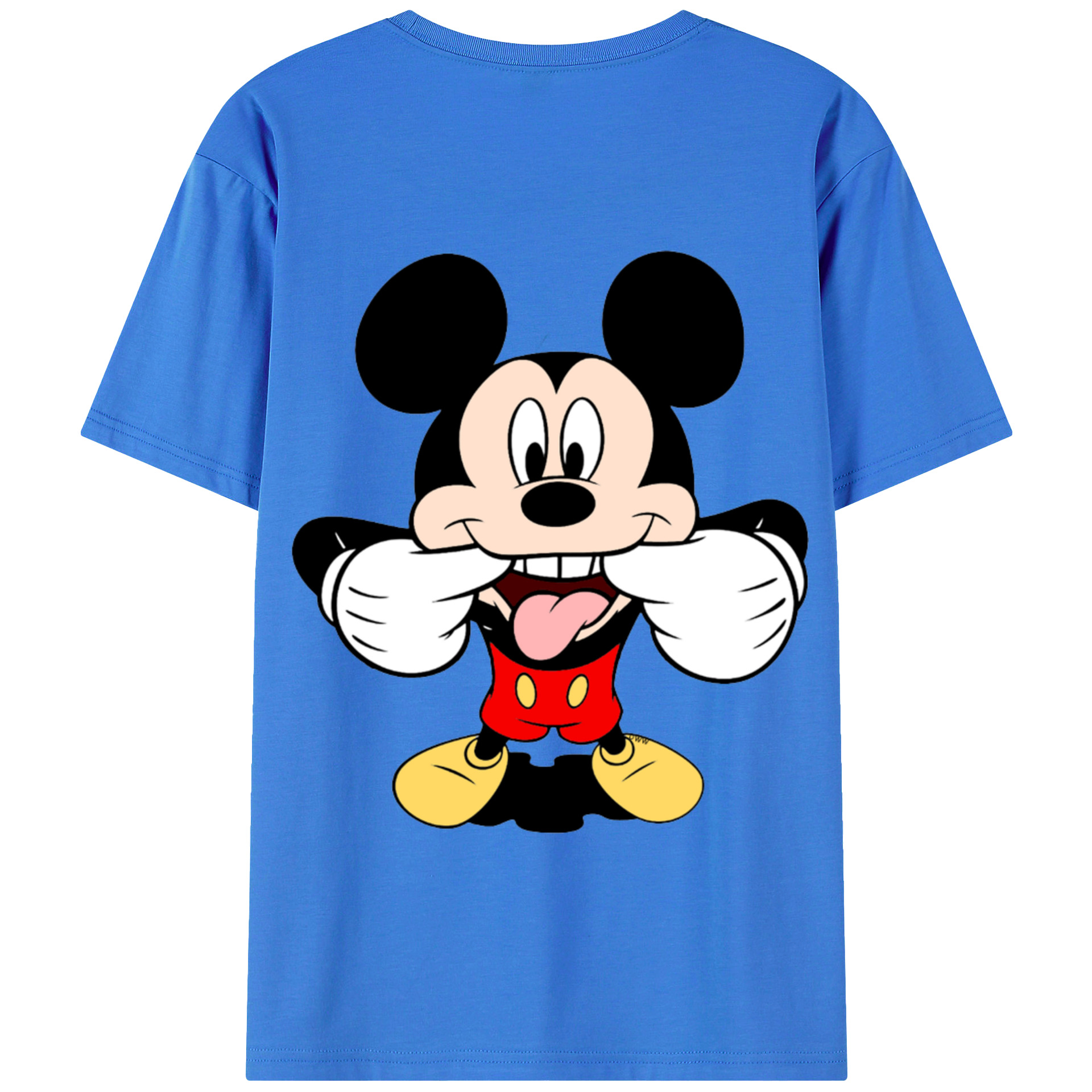 （画像用） ミッキーマウス Mickey Mouse 綿100％半袖Tシャツ（背面プリント）