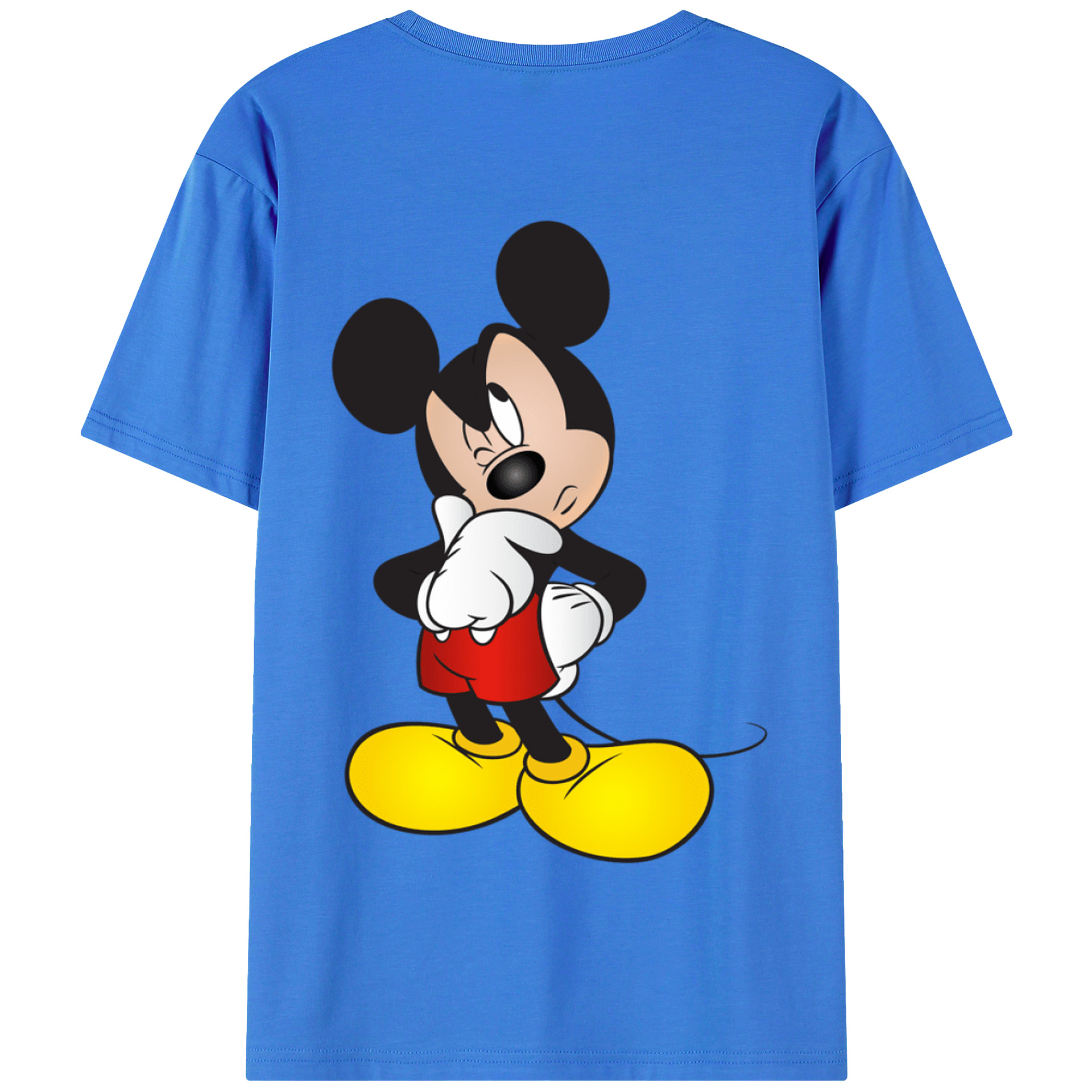 （画像用） ミッキーマウス Mickey Mouse 綿100％半袖Tシャツ（背面プリント）