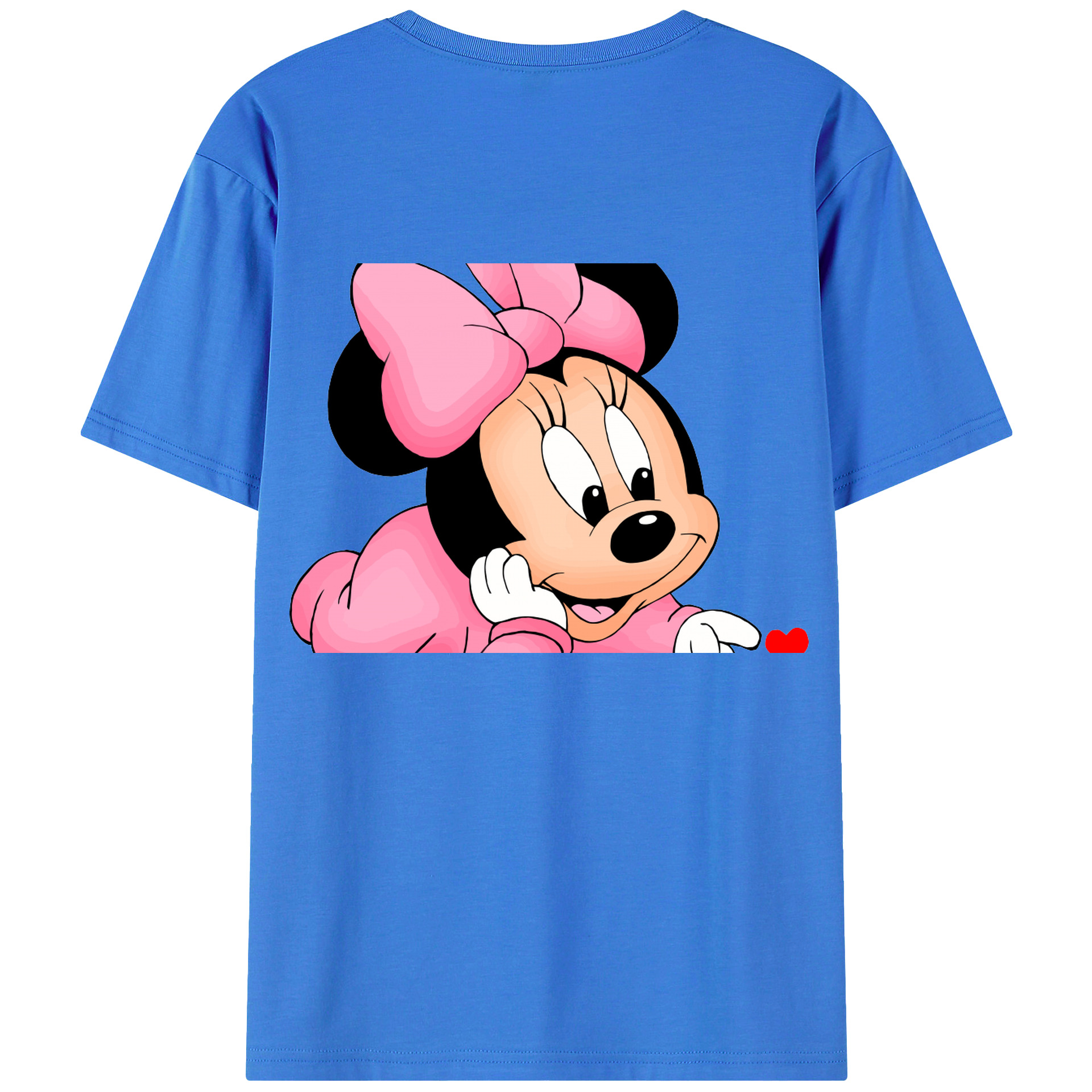 （画像用） ミッキーマウス Mickey Mouse 綿100％半袖Tシャツ（背面プリント）
