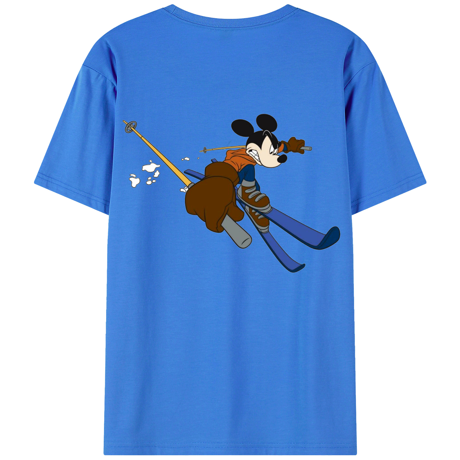 （画像用） ミッキーマウス Mickey Mouse 綿100％半袖Tシャツ（背面プリント）