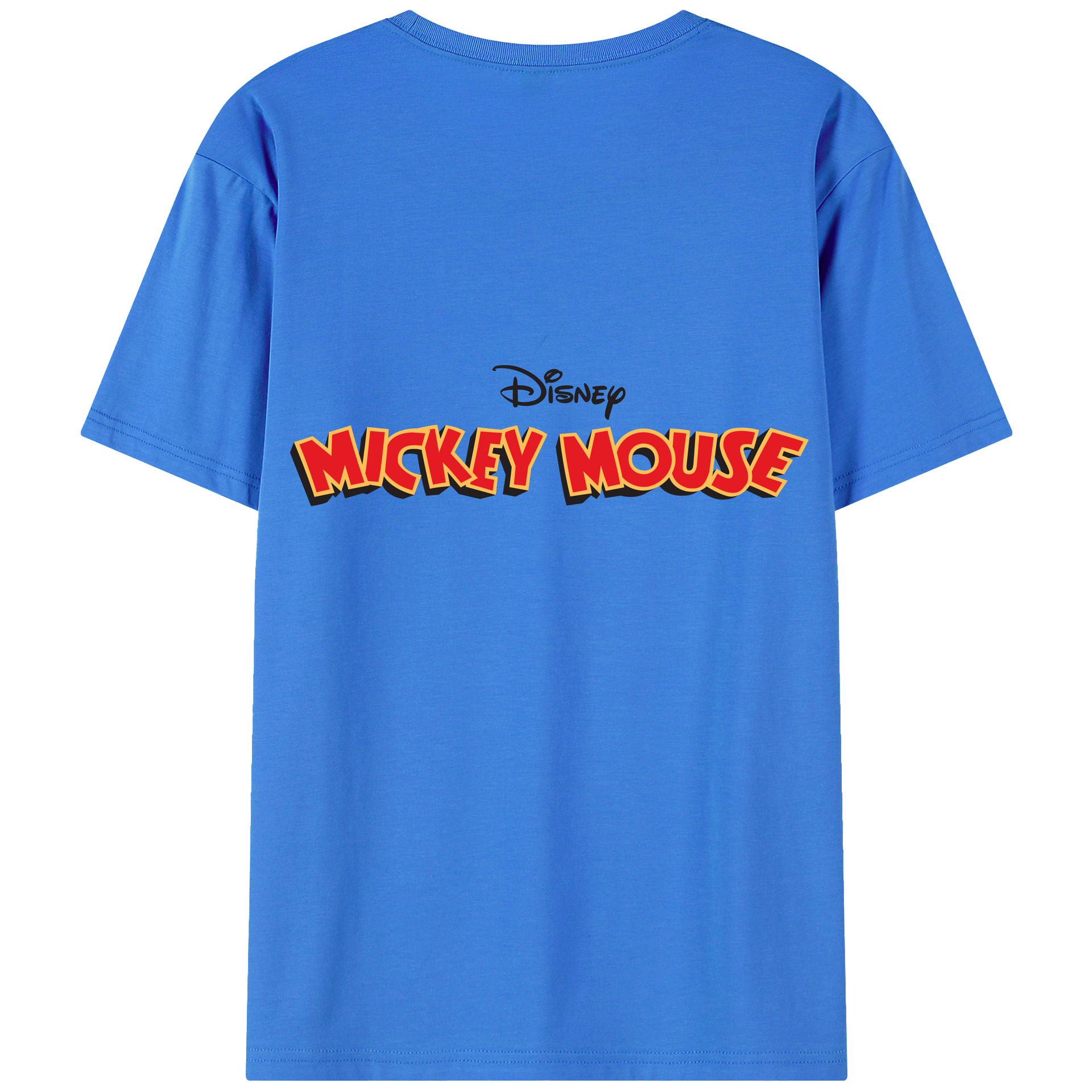 （画像用） ミッキーマウス Mickey Mouse 綿100％半袖Tシャツ（背面プリント）