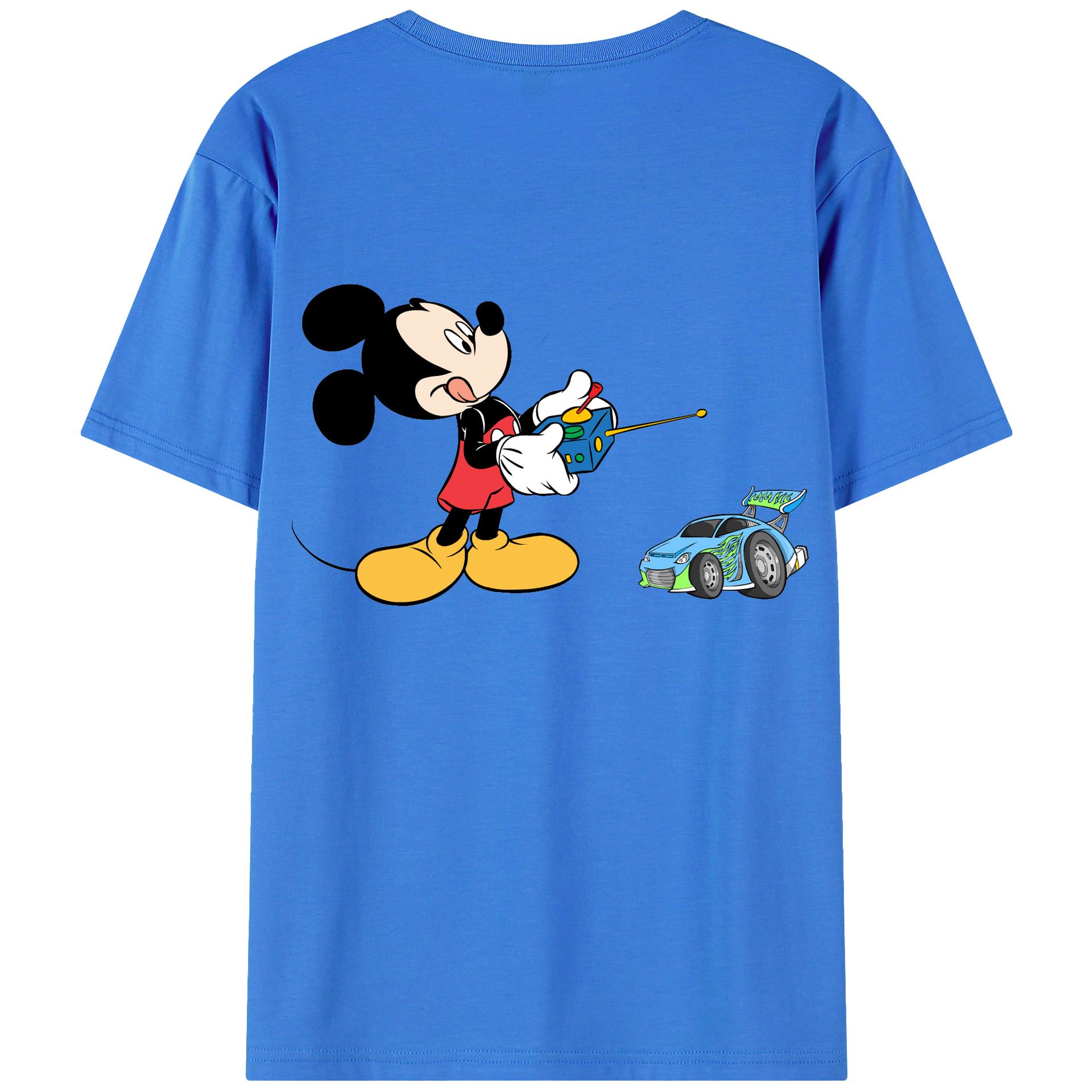 （画像用） ミッキーマウス Mickey Mouse 綿100％半袖Tシャツ（背面プリント）