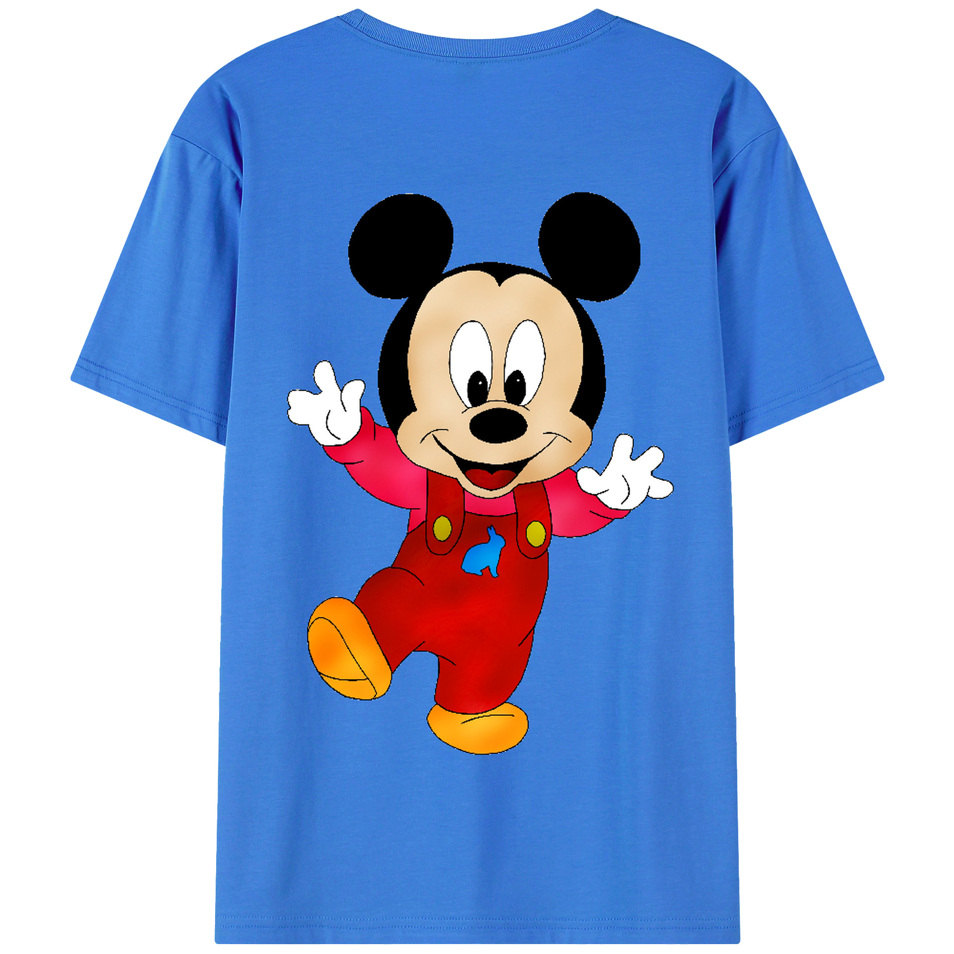 （画像用） ミッキーマウス Mickey Mouse 綿100％半袖Tシャツ（背面プリント）