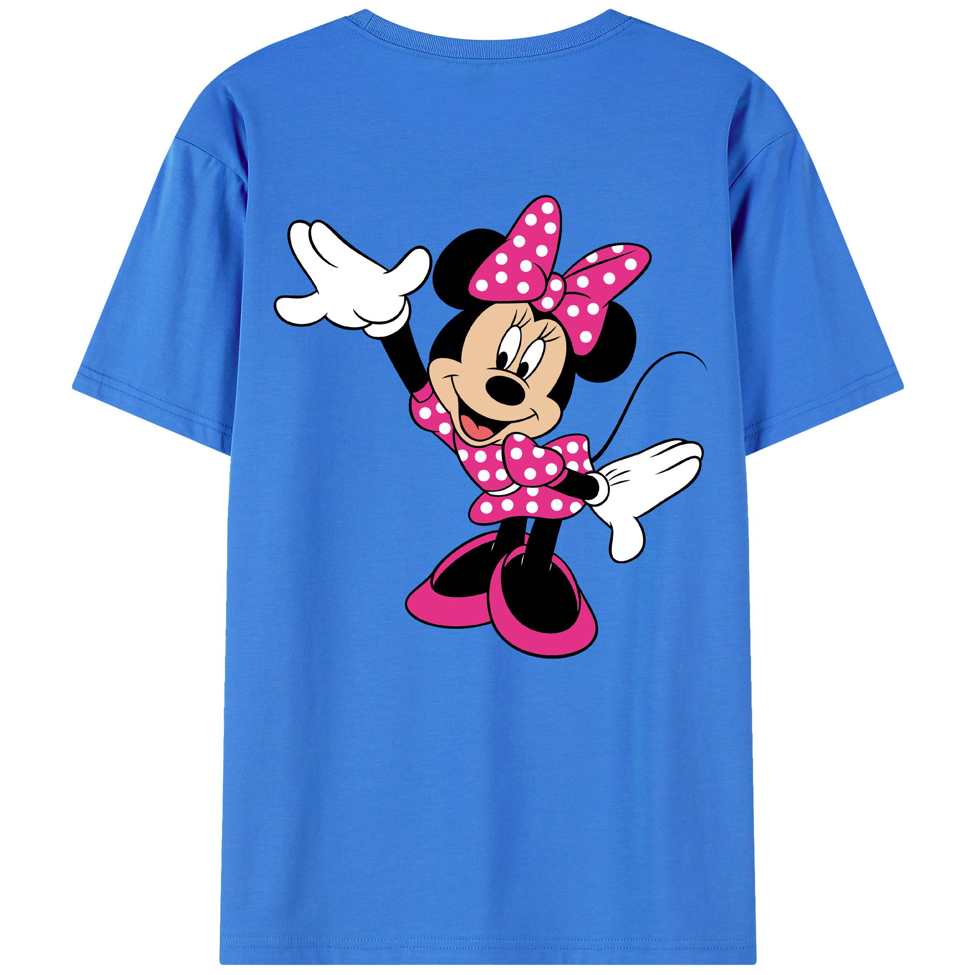 （画像用） ミッキーマウス Mickey Mouse 綿100％半袖Tシャツ（背面プリント）