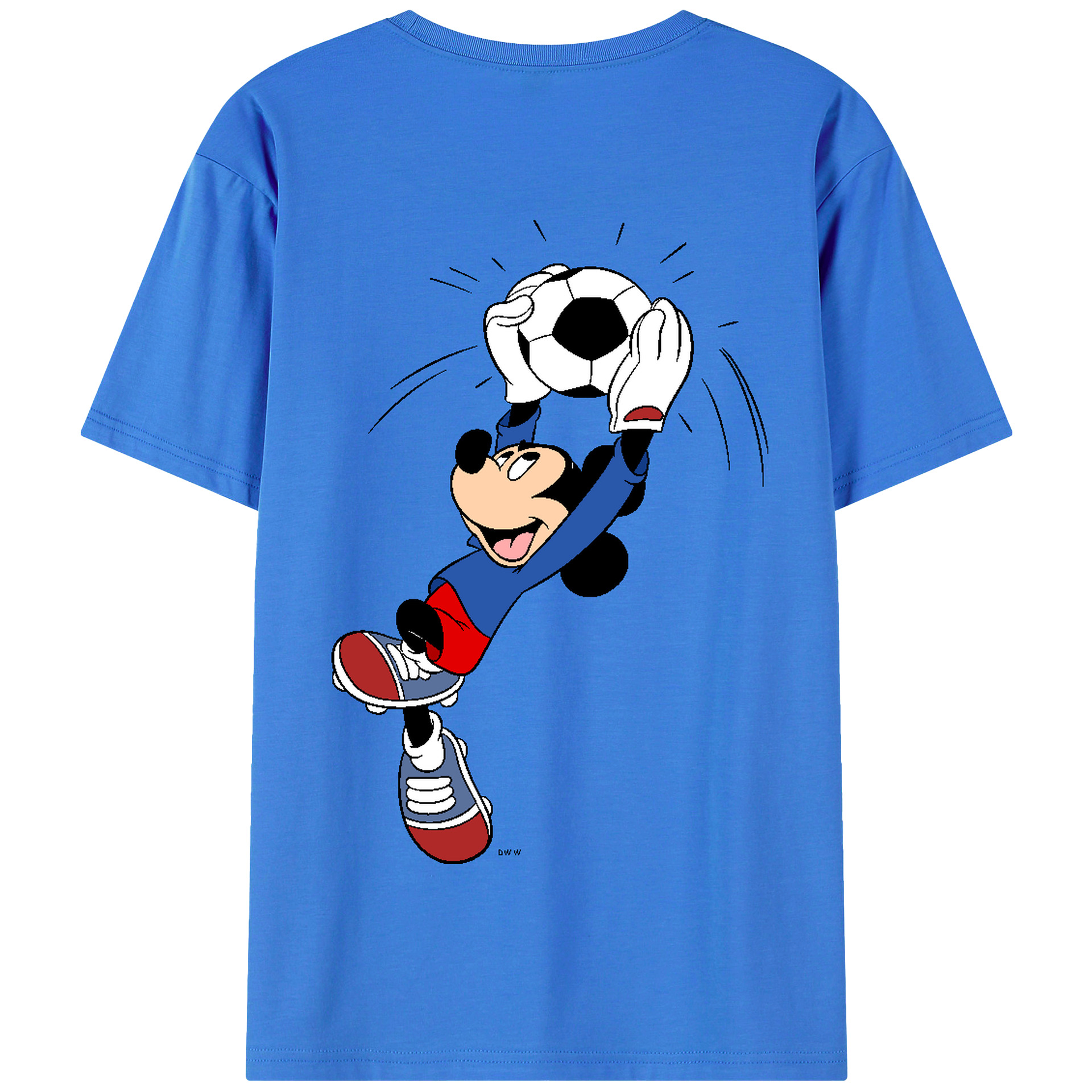 （画像用） ミッキーマウス Mickey Mouse 綿100％半袖Tシャツ（背面プリント）