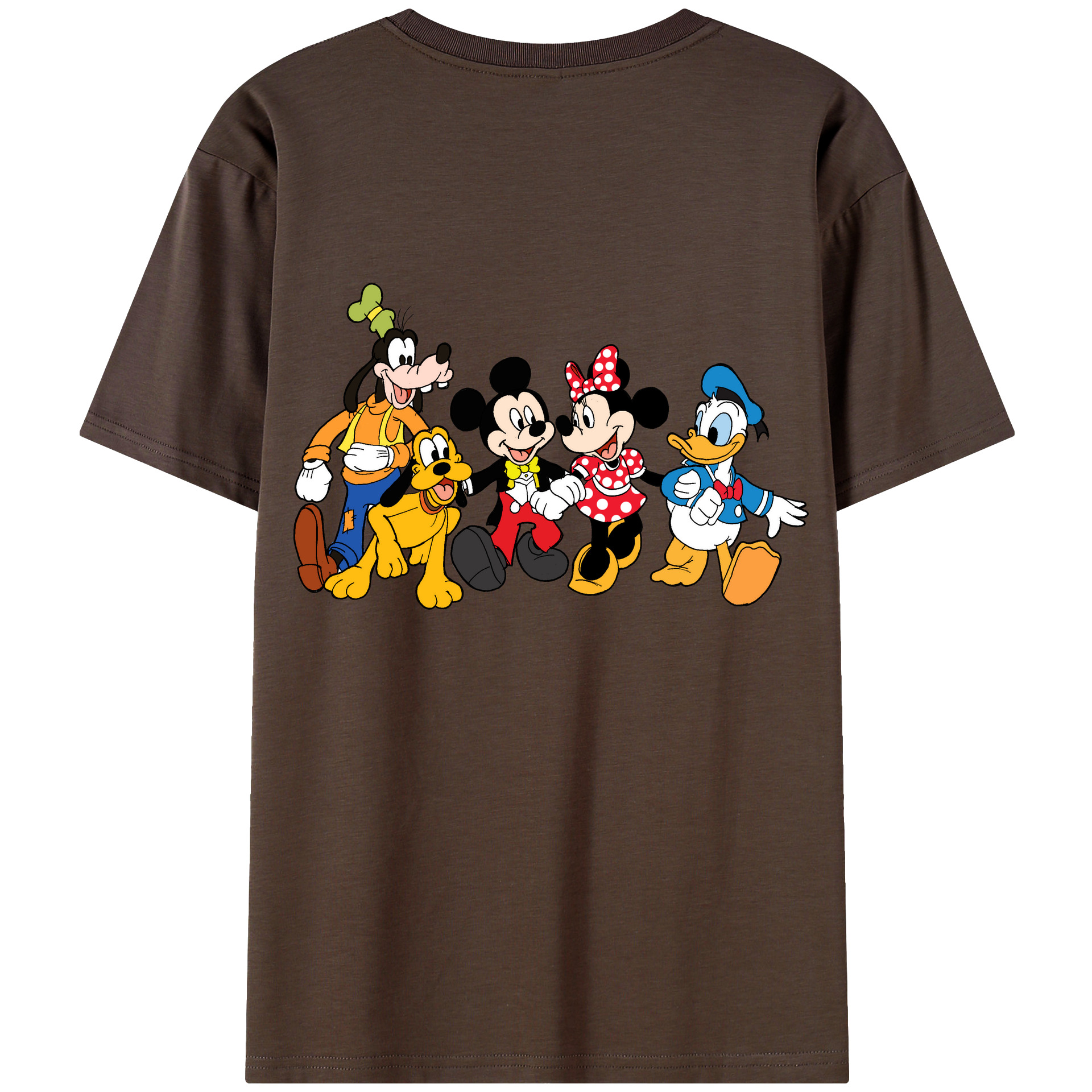 （画像用） ミッキーマウス Mickey Mouse 綿100％半袖Tシャツ（背面プリント）