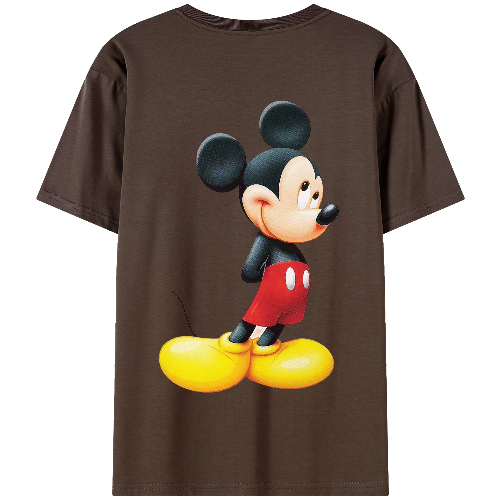 （画像用） ミッキーマウス Mickey Mouse 綿100％半袖Tシャツ（背面プリント）