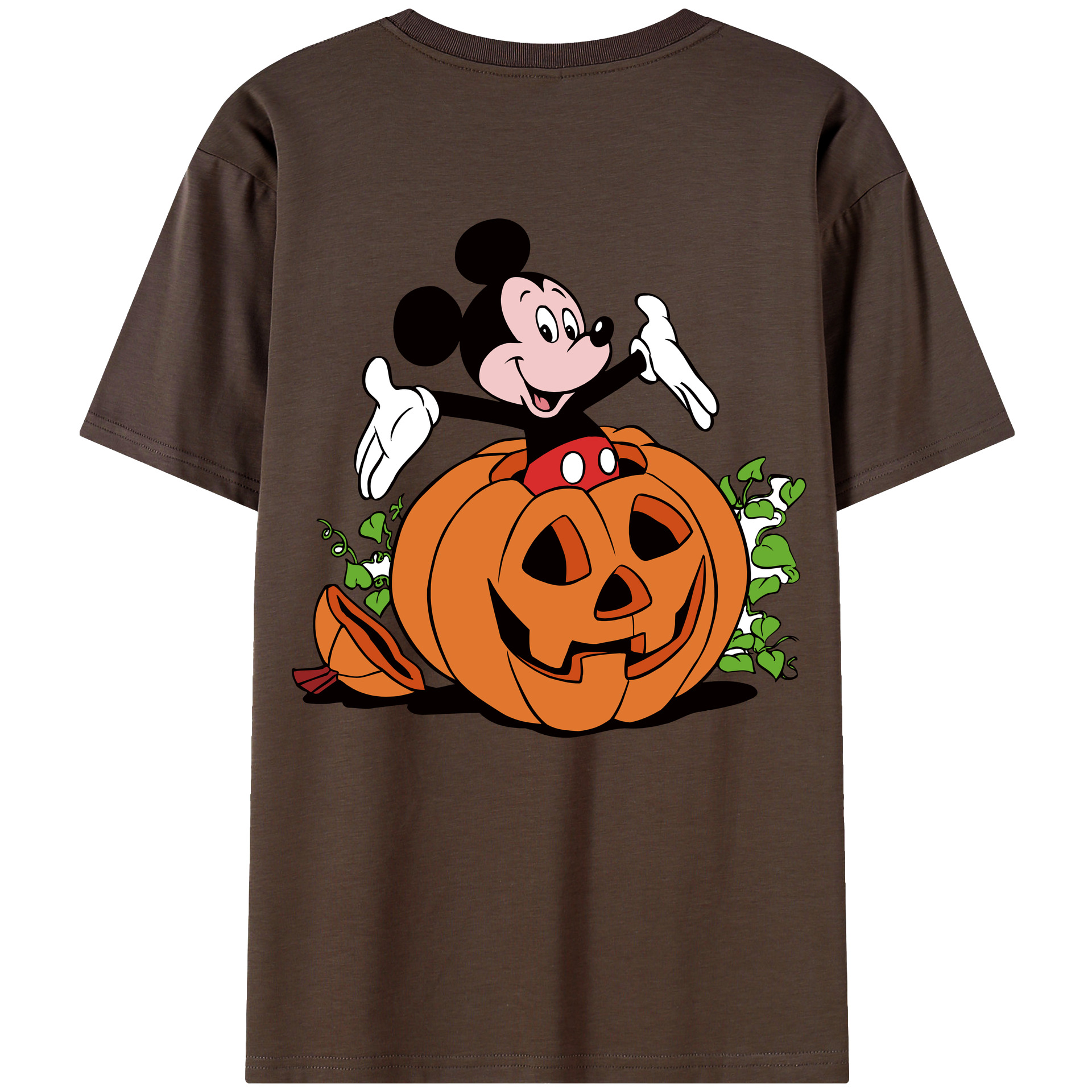 （画像用） ミッキーマウス Mickey Mouse 綿100％半袖Tシャツ（背面プリント）