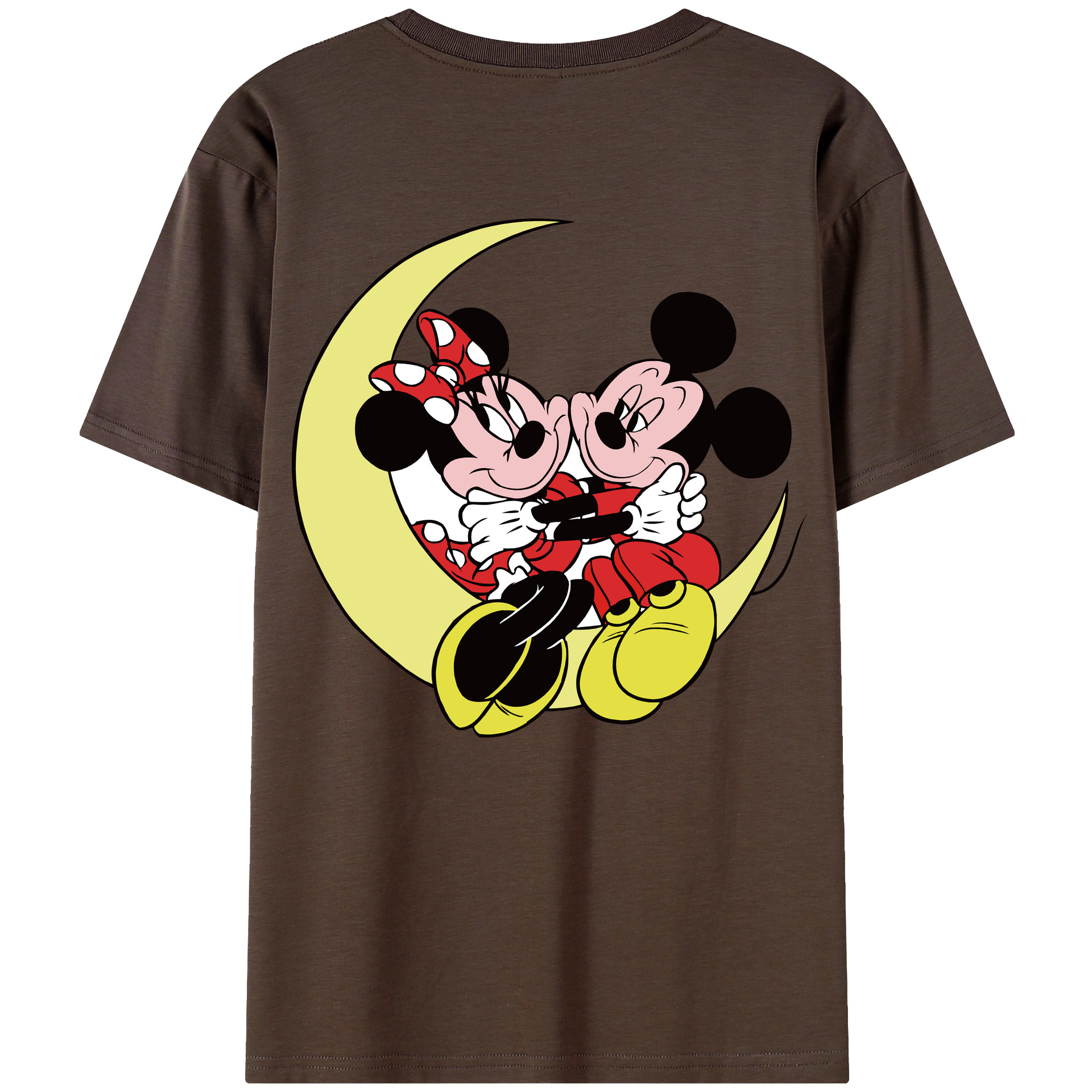 （画像用） ミッキーマウス Mickey Mouse 綿100％半袖Tシャツ（背面プリント）
