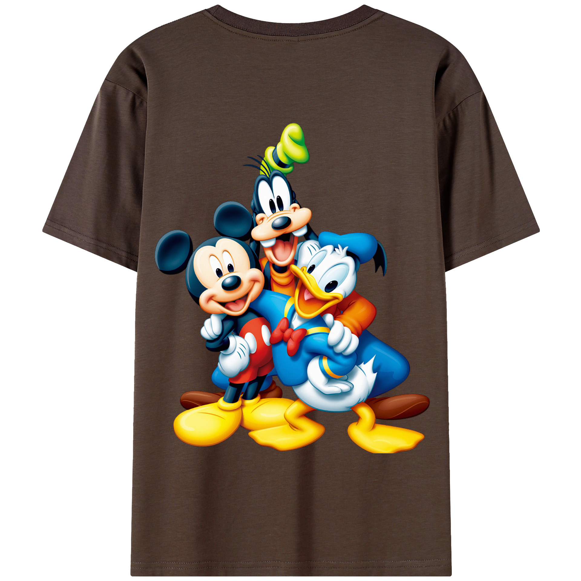 （画像用） ミッキーマウス Mickey Mouse 綿100％半袖Tシャツ（背面プリント）