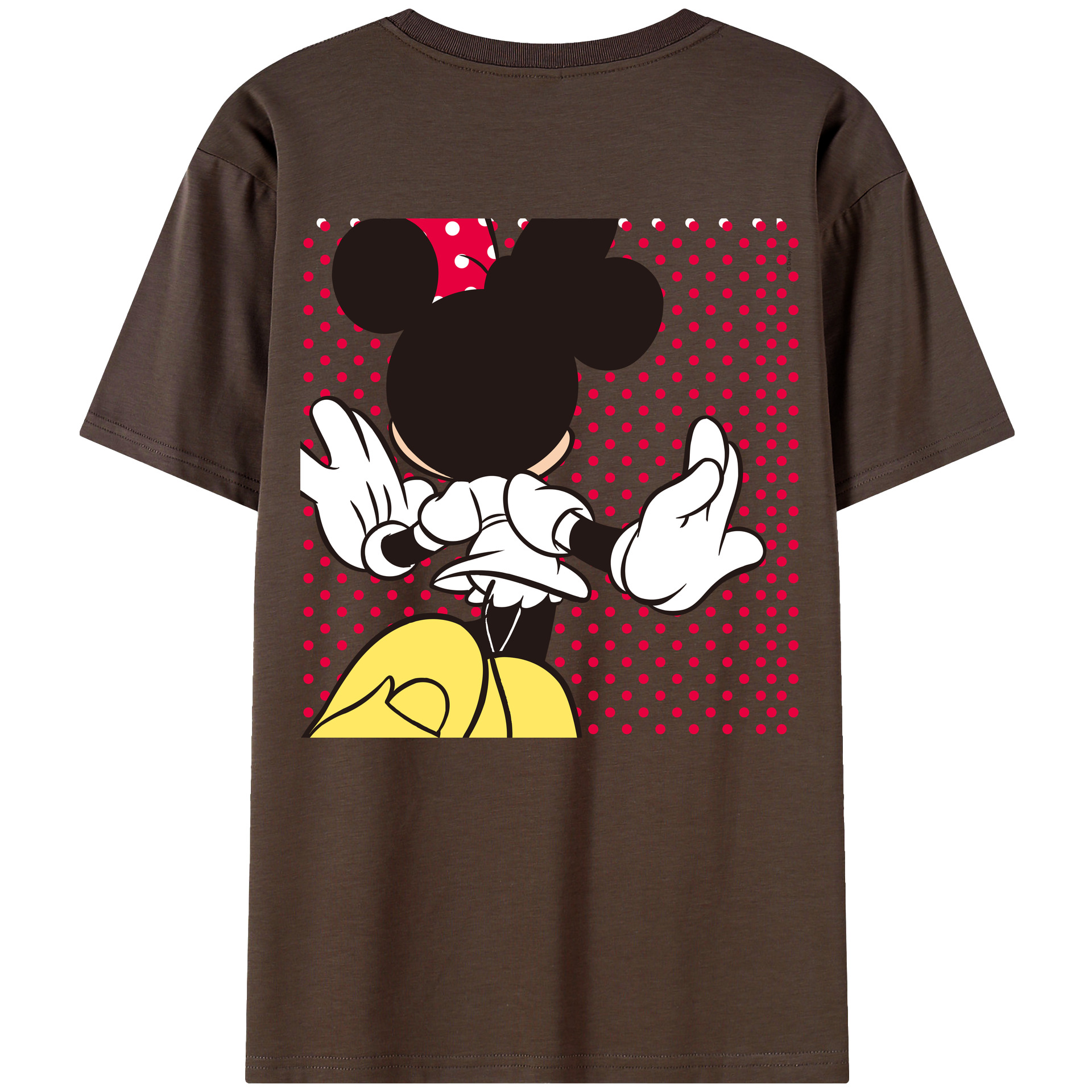 （画像用） ミッキーマウス Mickey Mouse 綿100％半袖Tシャツ（背面プリント）