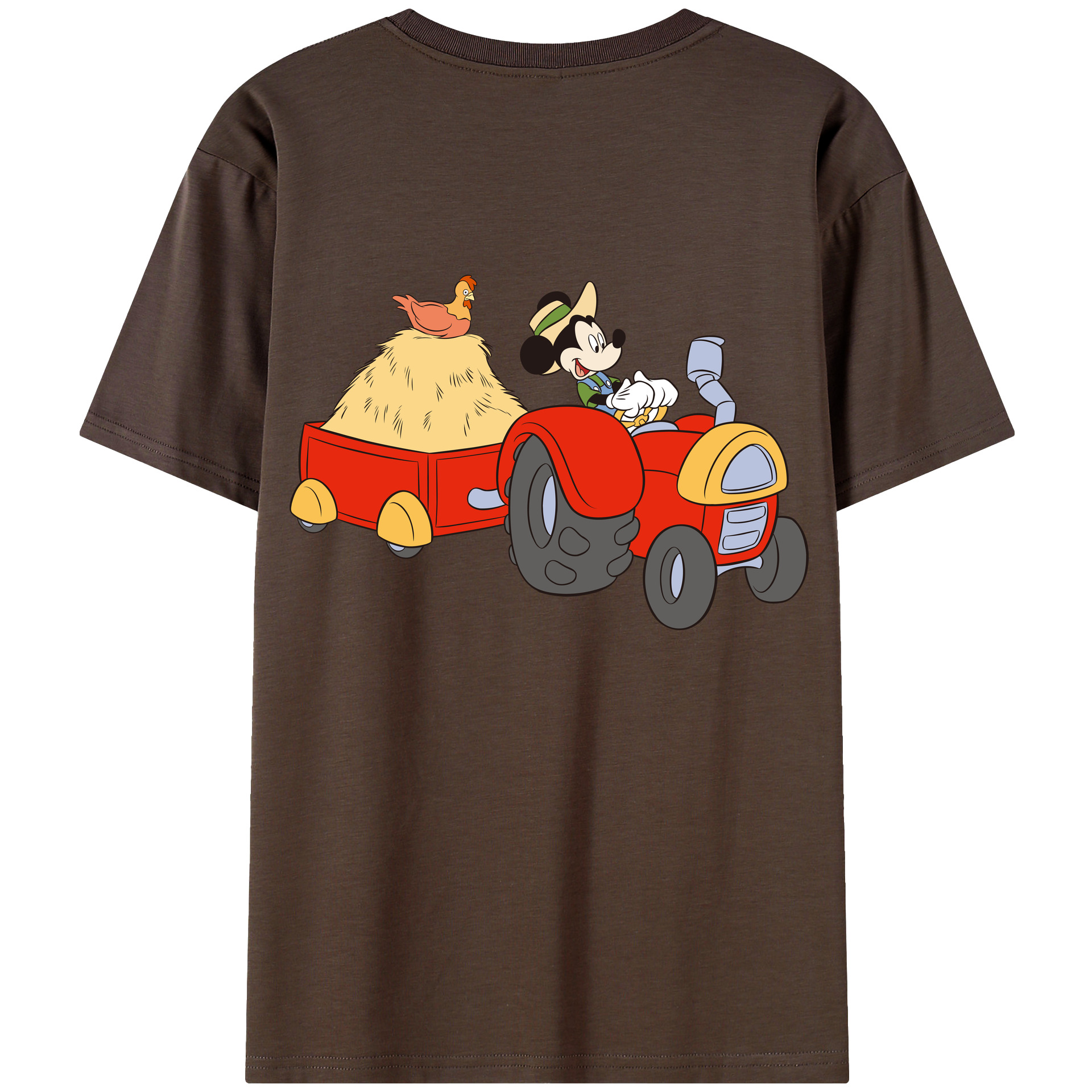 （画像用） ミッキーマウス Mickey Mouse 綿100％半袖Tシャツ（背面プリント）