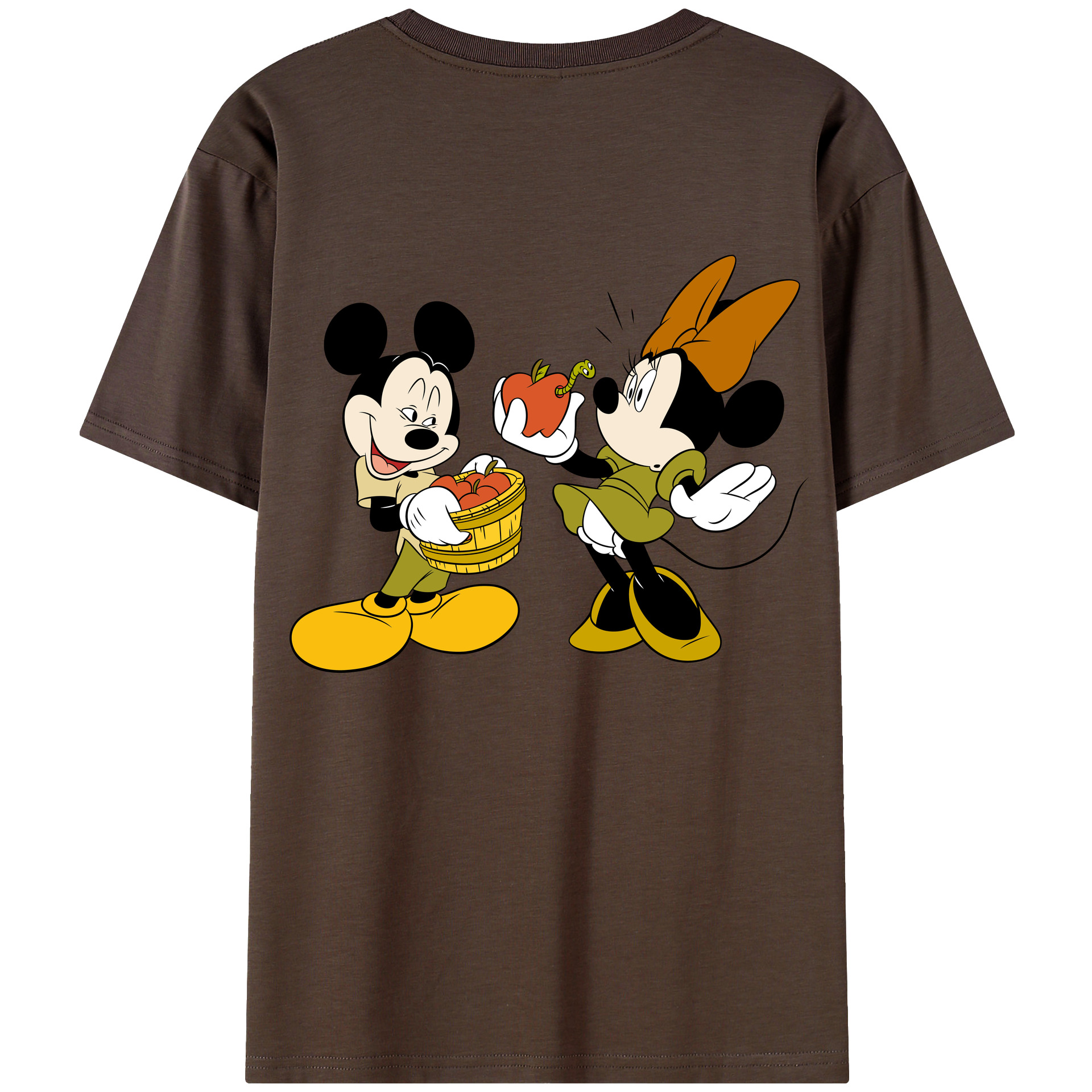 （画像用） ミッキーマウス Mickey Mouse 綿100％半袖Tシャツ（背面プリント）
