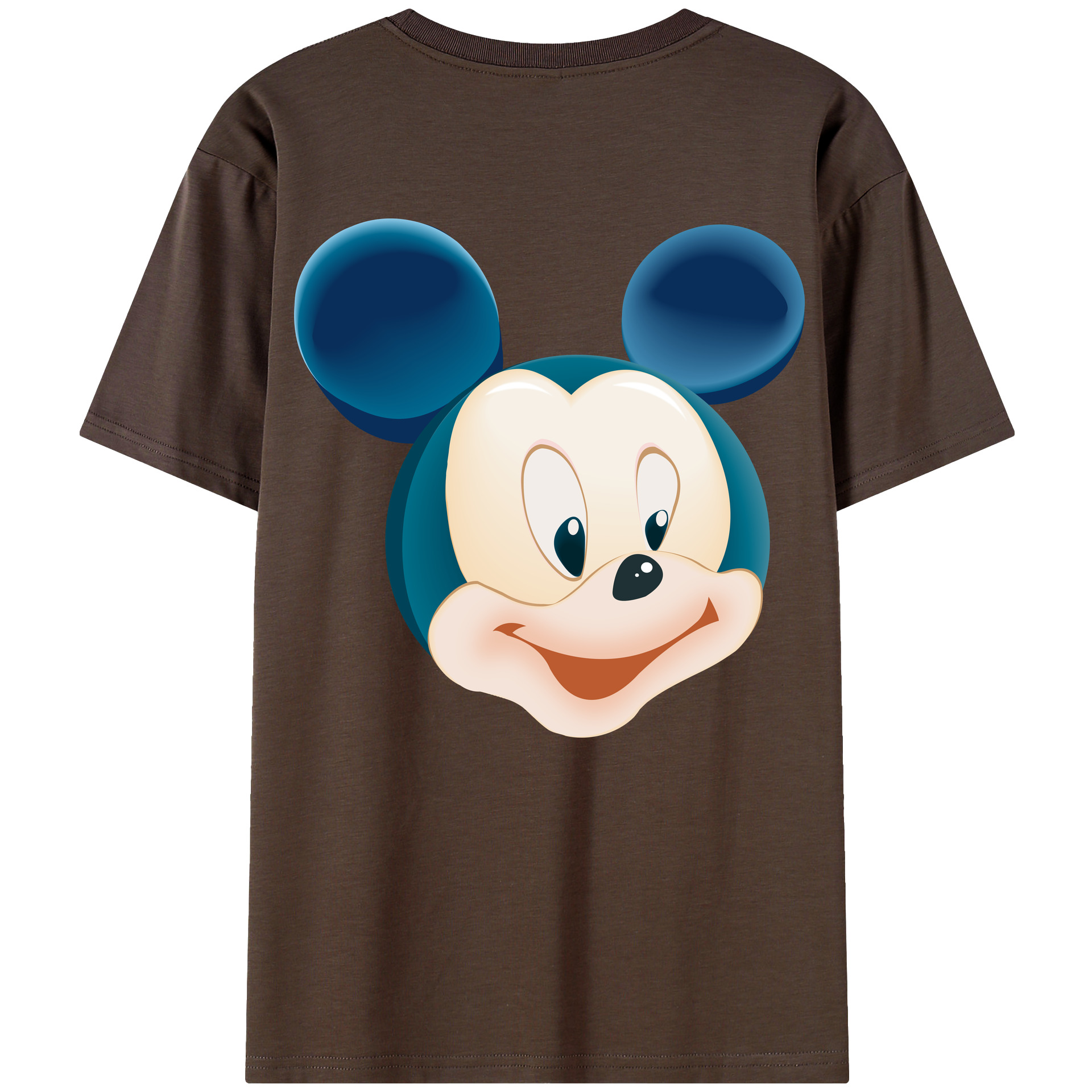（画像用） ミッキーマウス Mickey Mouse 綿100％半袖Tシャツ（背面プリント）