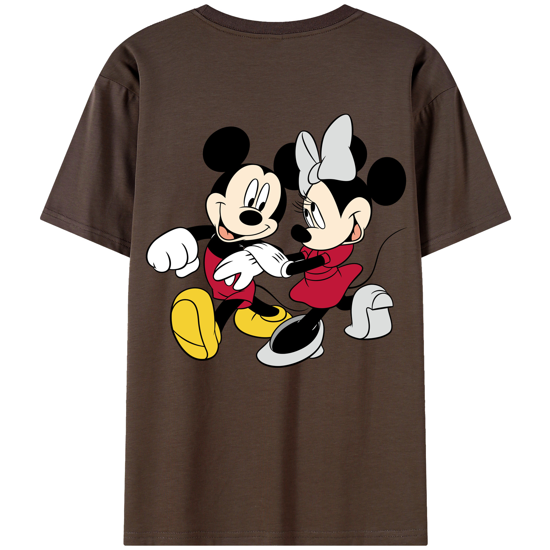 （画像用） ミッキーマウス Mickey Mouse 綿100％半袖Tシャツ（背面プリント）