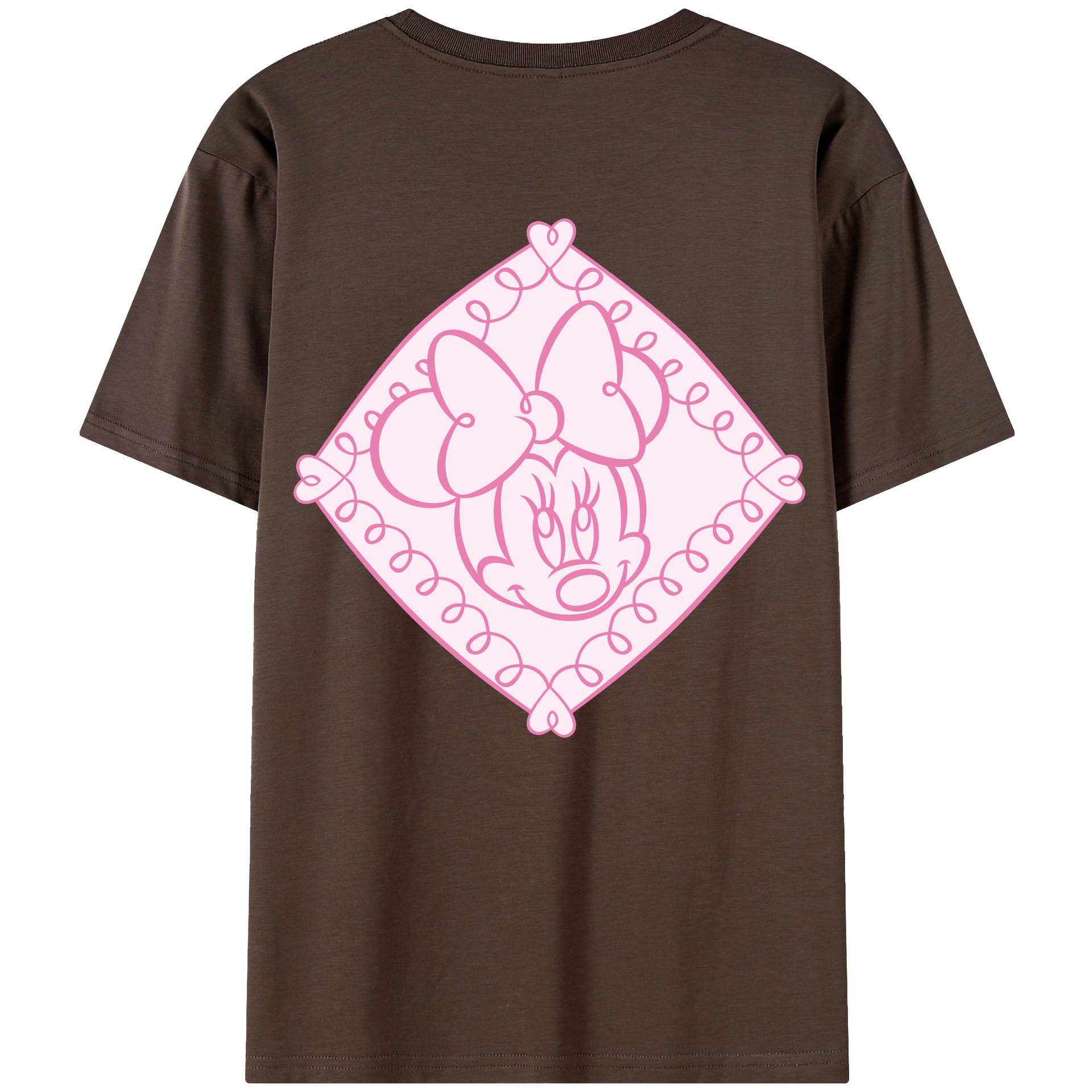 （画像用） ミッキーマウス Mickey Mouse 綿100％半袖Tシャツ（背面プリント）