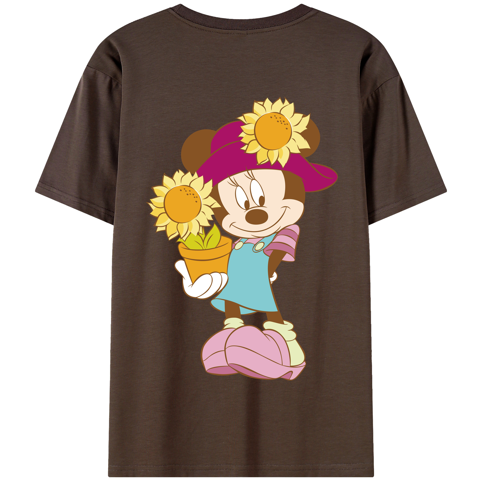 （画像用） ミッキーマウス Mickey Mouse 綿100％半袖Tシャツ（背面プリント）