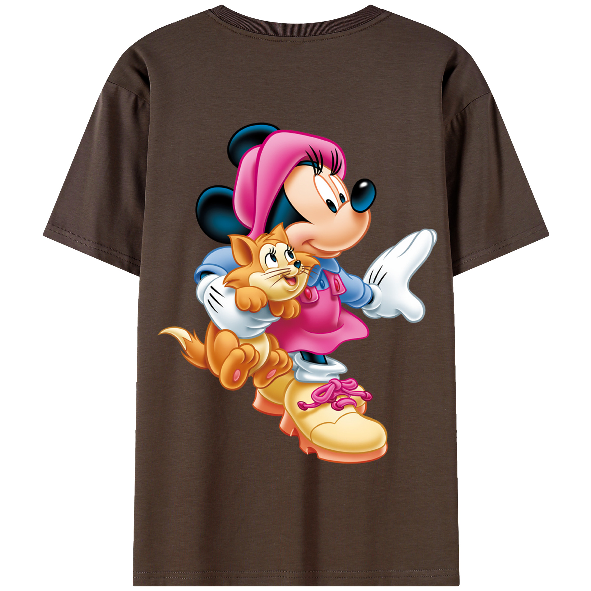 （画像用） ミッキーマウス Mickey Mouse 綿100％半袖Tシャツ（背面プリント）